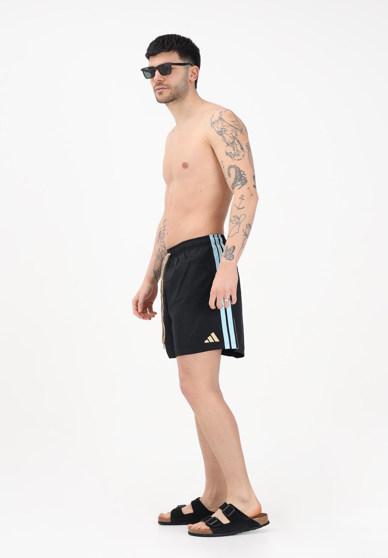 ADIDAS PERFORMANCE Shorts mare 3-Stripes nero da uomo KD3472 . ADIDAS PERFORMANCE