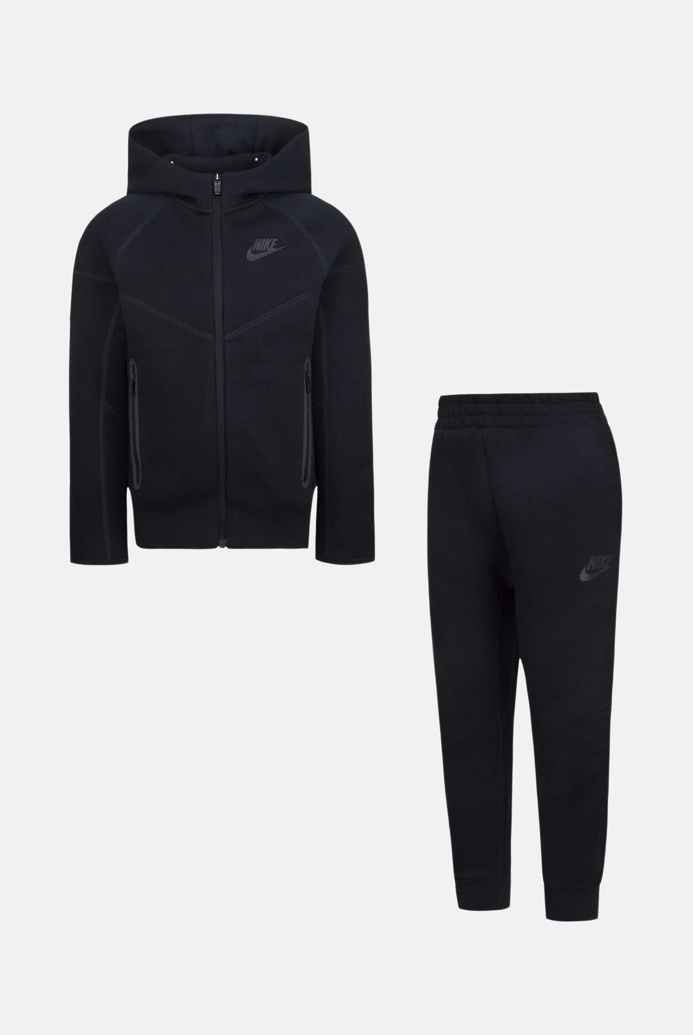 NIKE Tuta Tech Fleece nera per bambino e bambina 86L050 023 NIKE