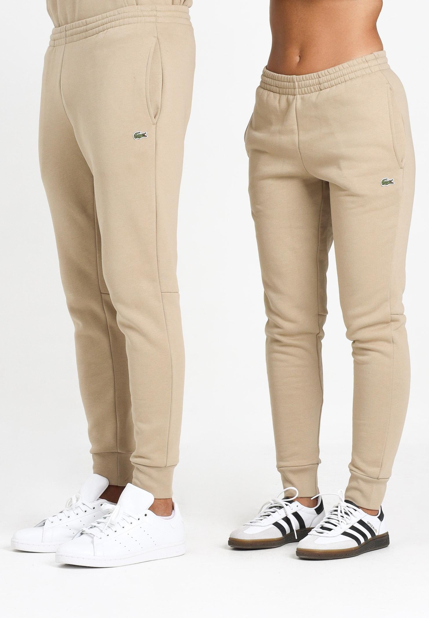 LACOSTE Pantalone sportivo beige per uomo e donna con logo XH9624 02S LACOSTE