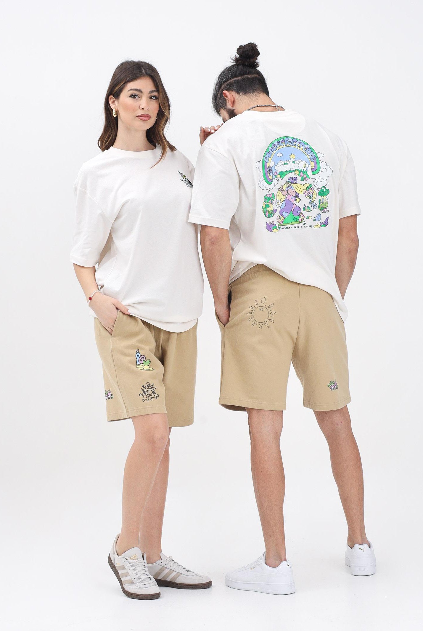 THE NORTH FACE Shorts Mountain Cleanup Relaxed beige per uomo e donna NF0A8C2XLK51 THE NORTH FACE