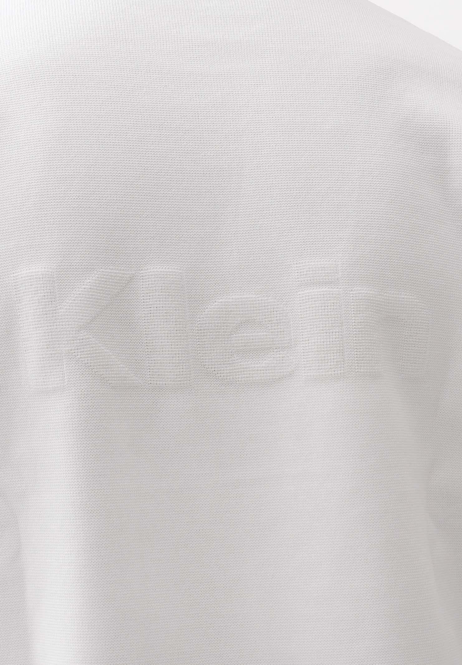 CALVIN KLEIN JEANS Maglioncino girocollo bianco da uomo con grafica con logo tono su tono LV04RE304GYAA . CALVIN KLEIN JEANS