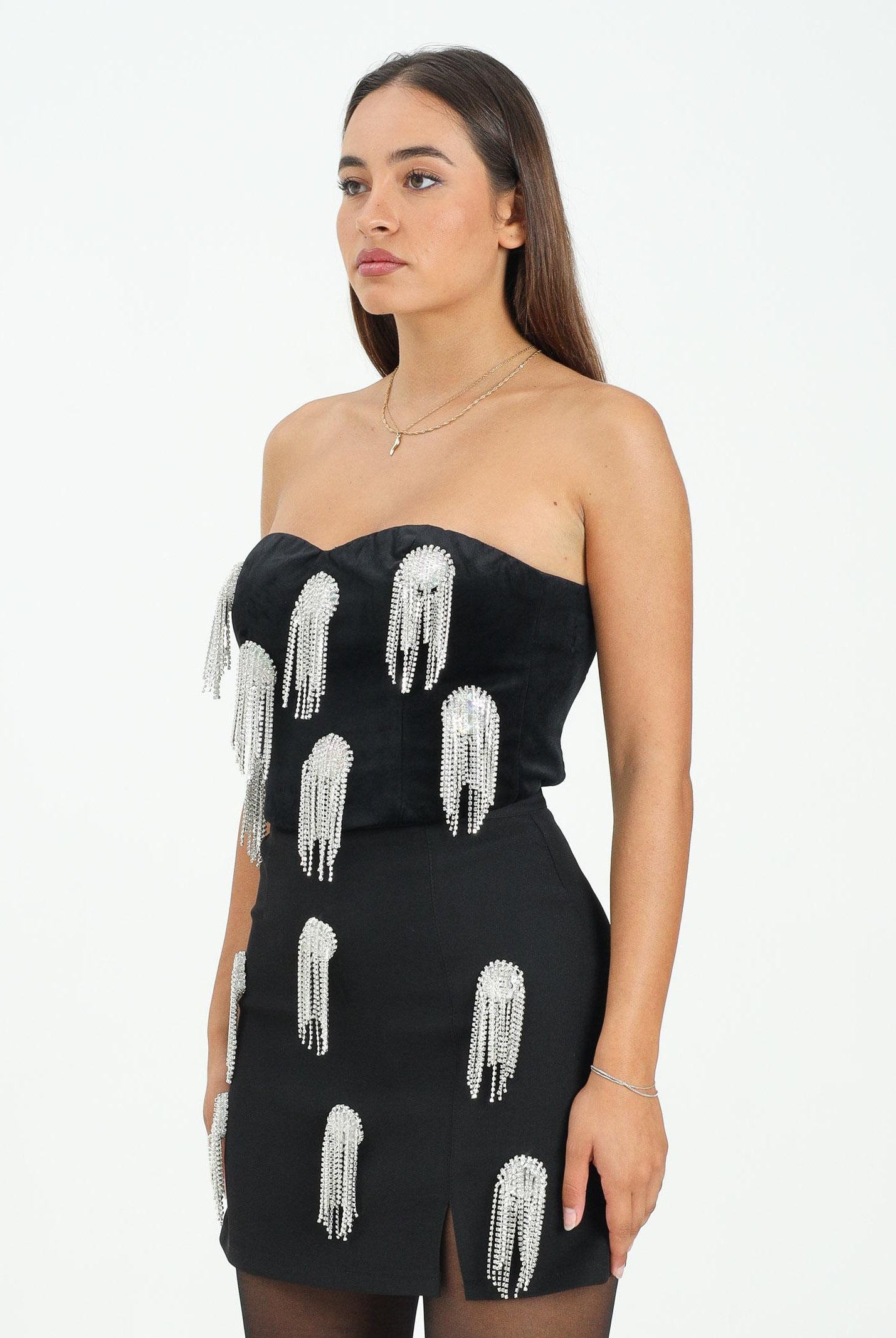 ODI ODI Corpetto Asciano nero da donna con applicazioni ASCIANO120W5 D6 ODI ODI