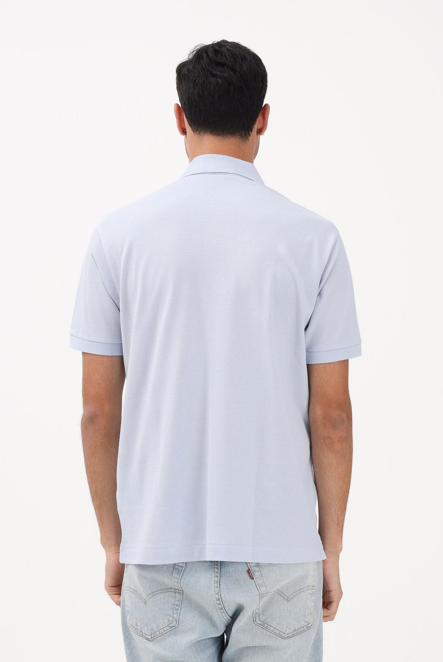 LACOSTE Polo azzurra per uomo e donna con patch logo coccodirllo 1212 J2G LACOSTE