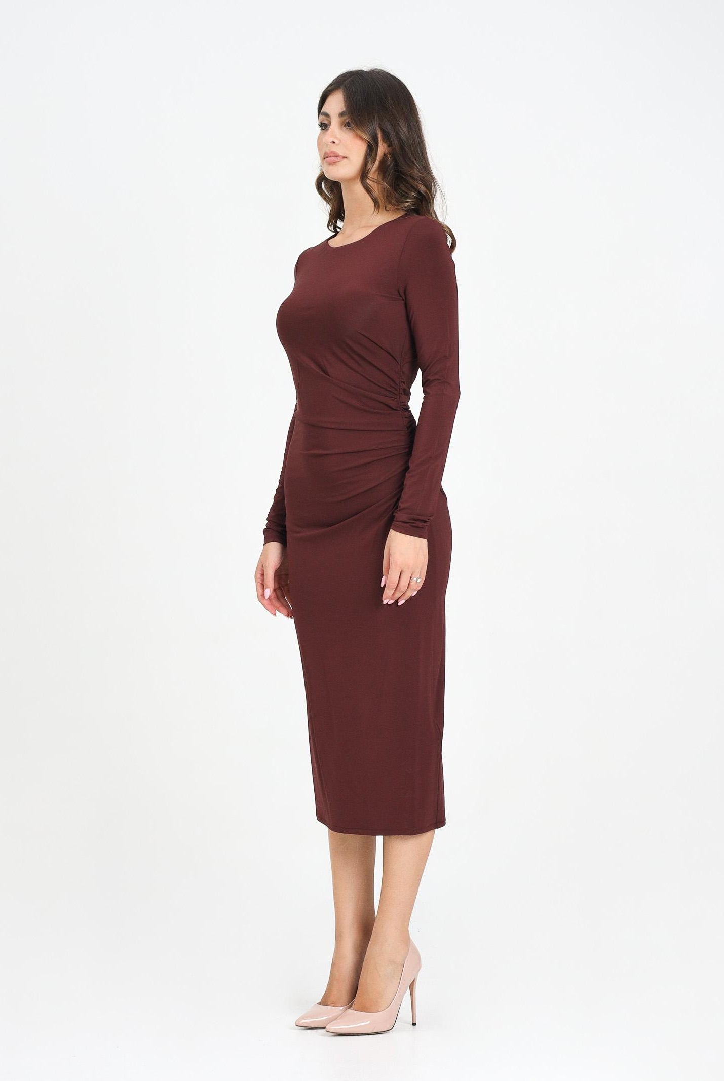 MAX MARA Abito midi bordeaux da donna 2526626031600 002 MAX MARA