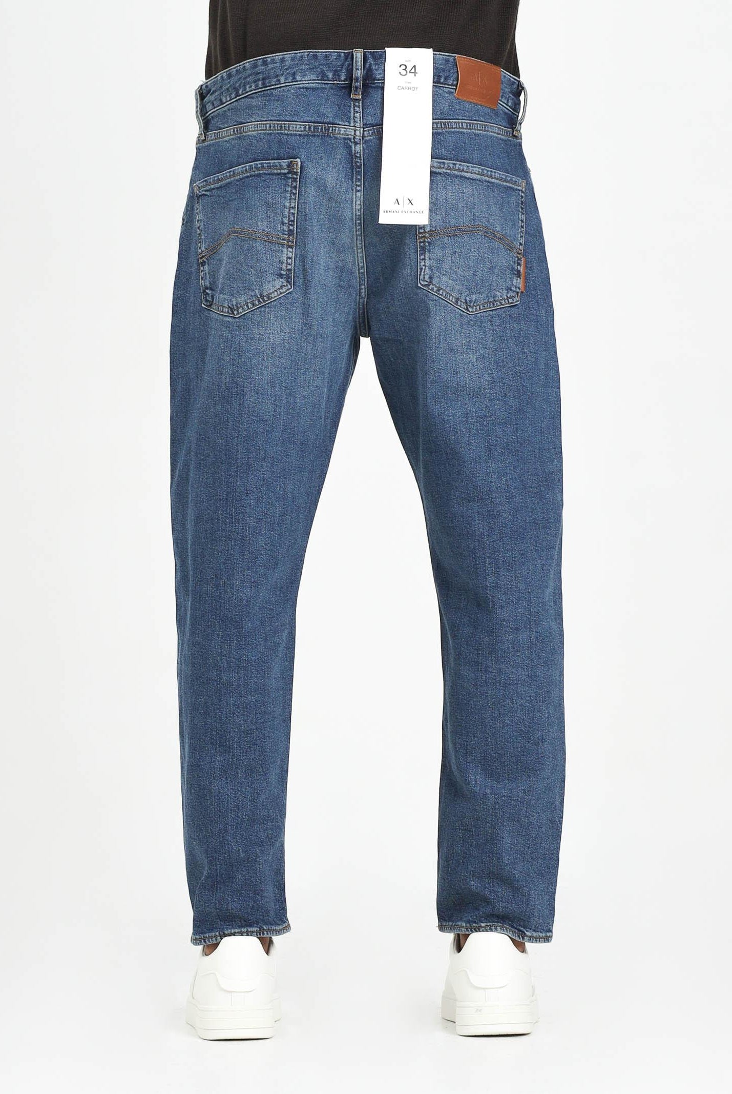 ARMANI EXCHANGE Jeans in denim blu medio da uomo XM000072AF18811 MB002 ARMANI EXCHANGE