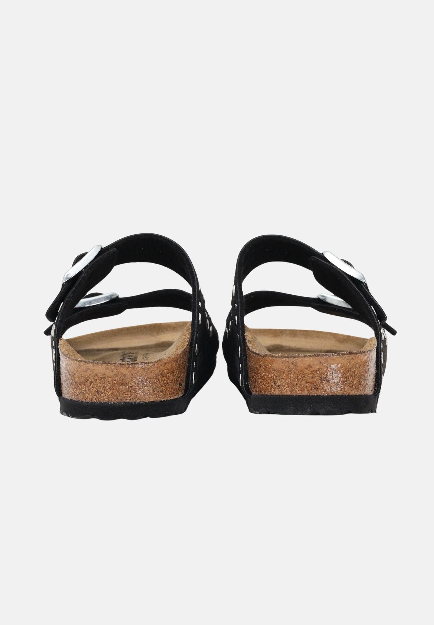BIRKENSTOCK Ciabatte Arizona Rivet Border nere da donna 1031646 . BIRKENSTOCK