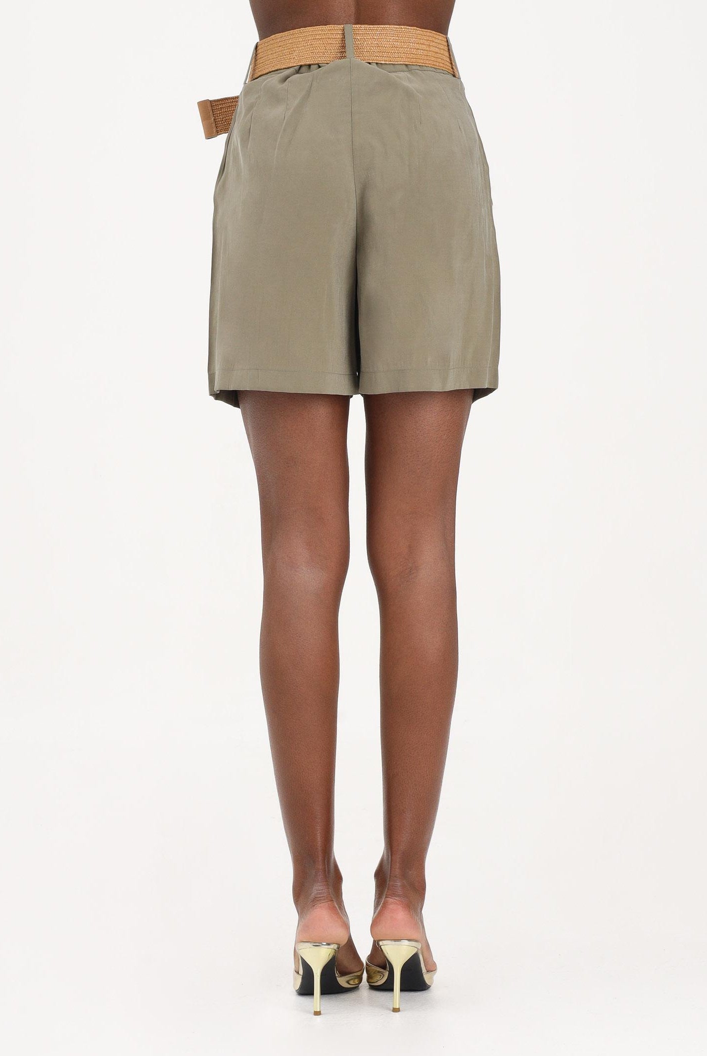 ONLY Shorts verde da donna con cintura 15370298 ME ONLY