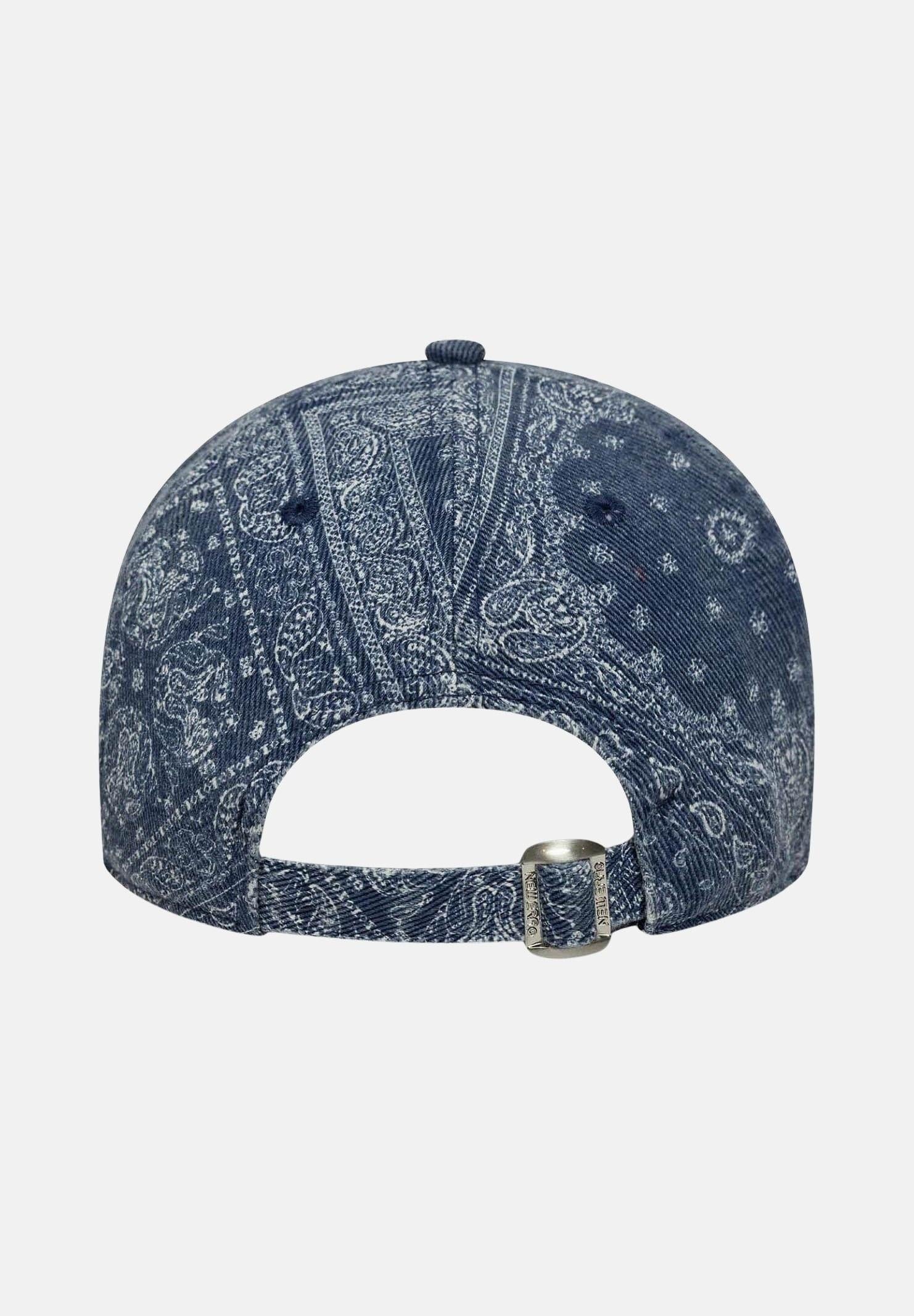 NEW ERA Cappello con visiera 9TWENTY New York Yankees MLB Washed Paisley in denim per uomo e donna 60771823 . NEW ERA