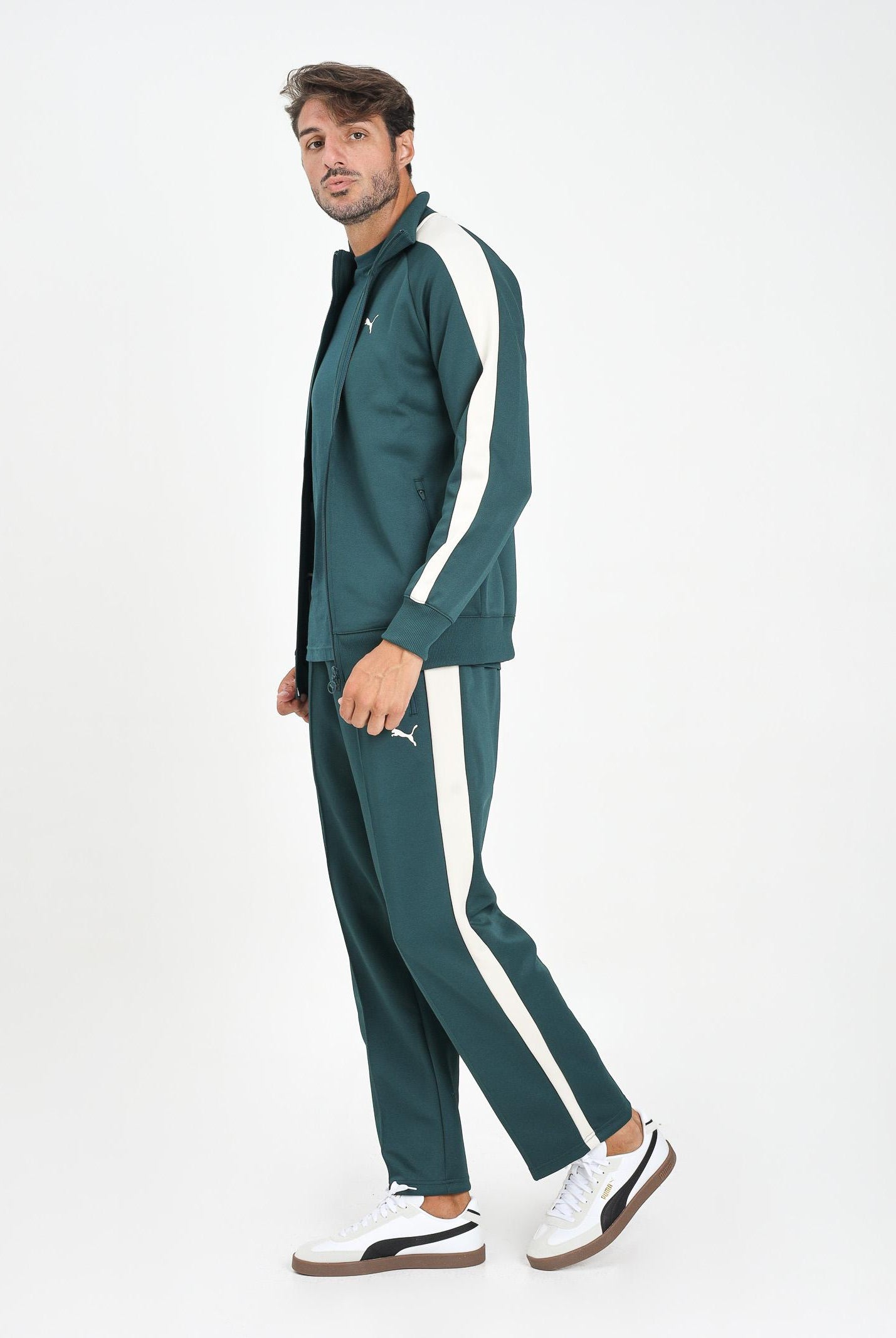 PUMA Pantalone sportivo T7 verde da uomo 629589 75 PUMA