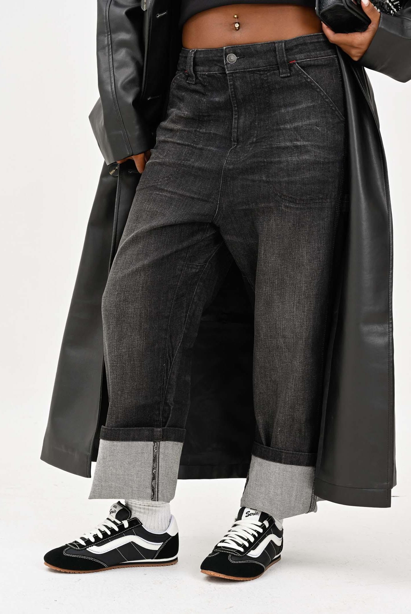 DIESEL Jeans D-Bart in denim nero per donna, ragazzi e bambini J02361KXBQQ K02 DIESEL