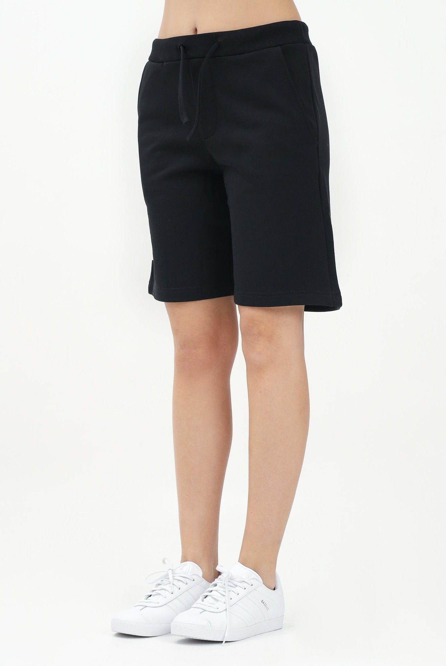 DSQUARED2 Shorts sportivo nero per donna, ragazzi e bambini con stampa logo DQ2930D0094 DQ900 DSQUARED2