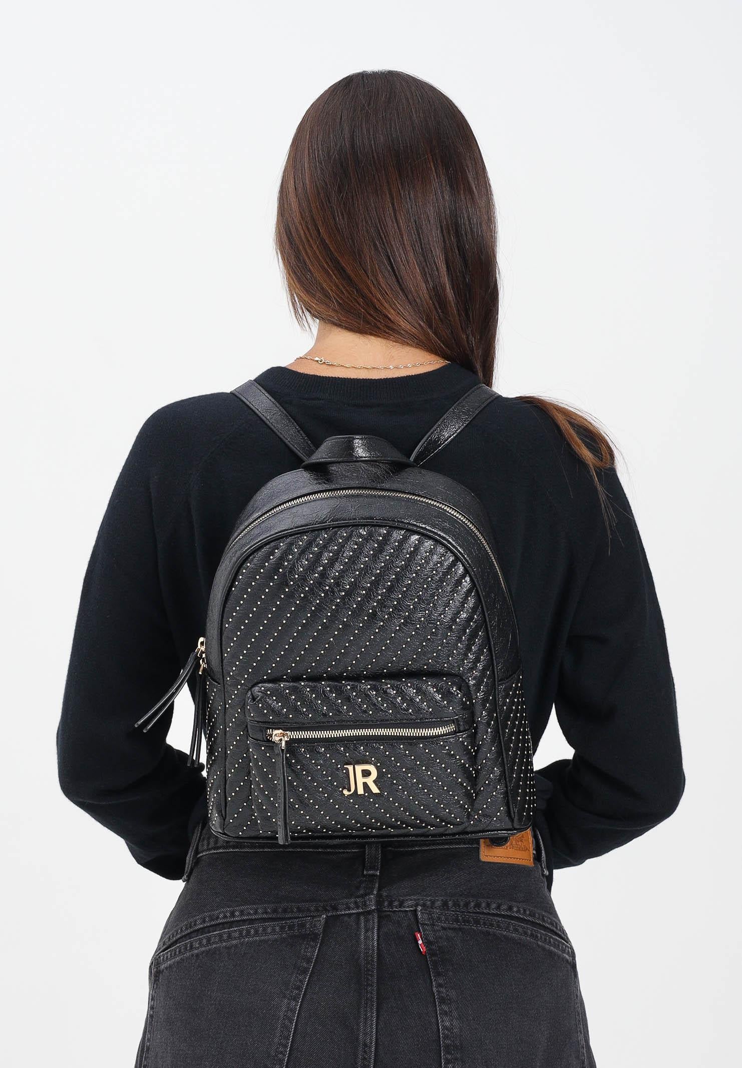 RICHMOND Zaino nero da donna con lavorazione trapuntata e micro borchie RWA25238ZA BL RICHMOND