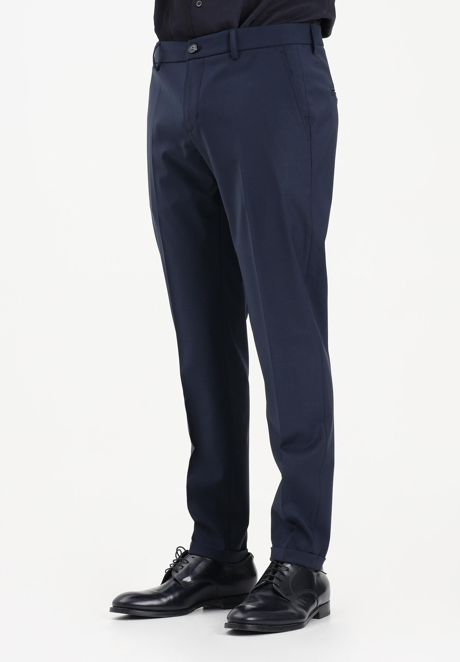 PATRIZIA PEPE Pantalone elegante blu da uomo 5PA429A1WK C166 PATRIZIA PEPE