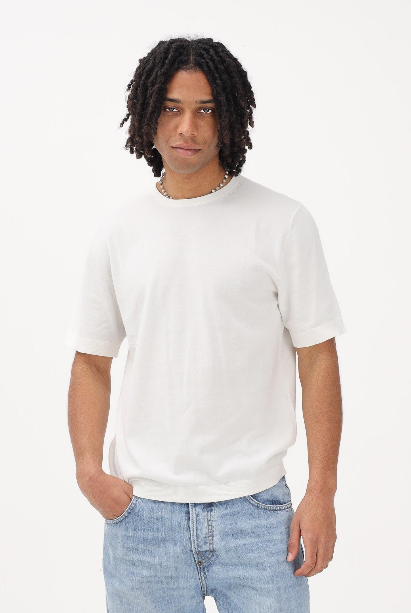 SELECTED HOMME Maglia a manica corta panna da uomo 16099828 EG SELECTED HOMME