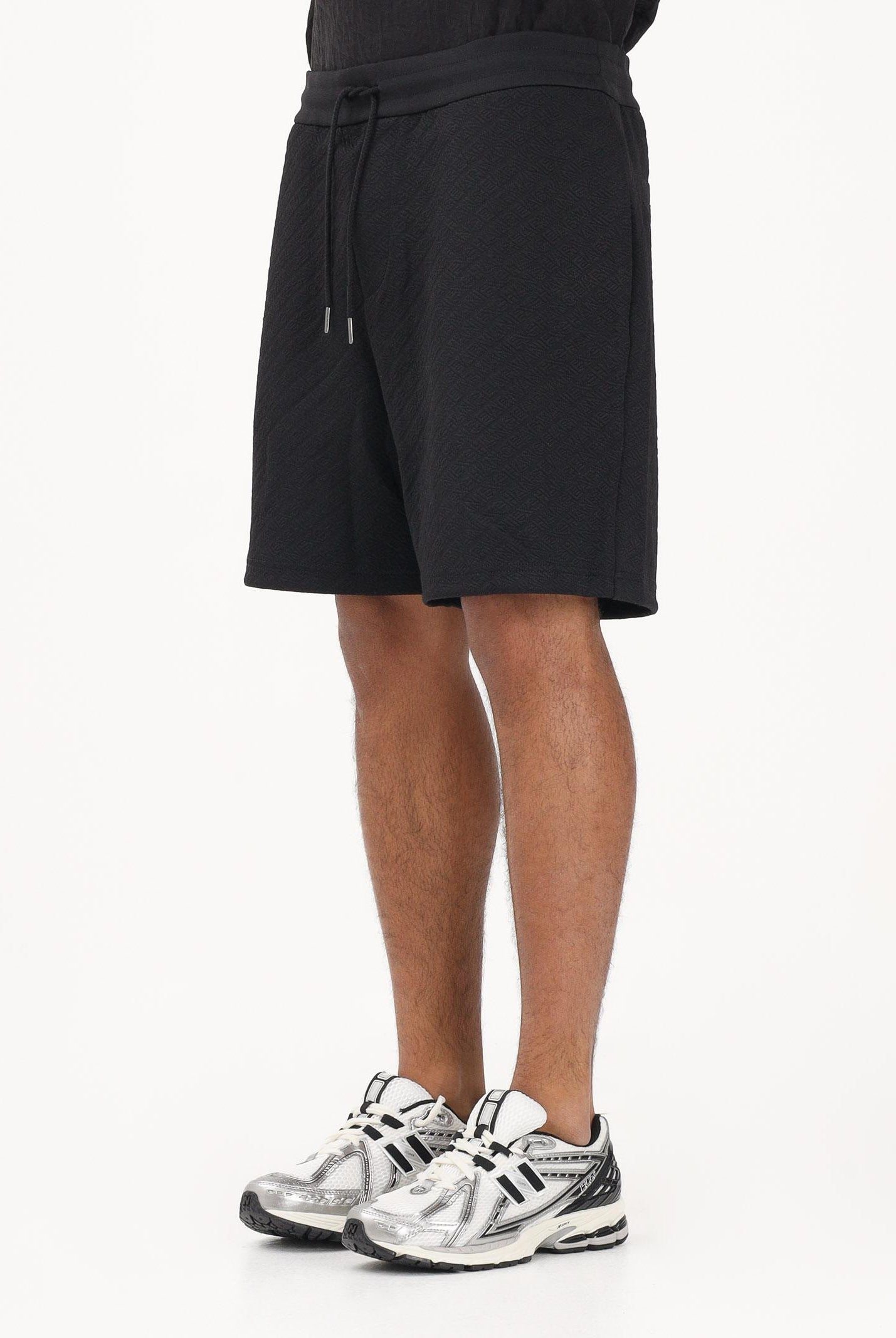 ARMANI EXCHANGE Shorts sportivo nero da uomo con texture jacquard XM002345AF21862 UC001 ARMANI EXCHANGE