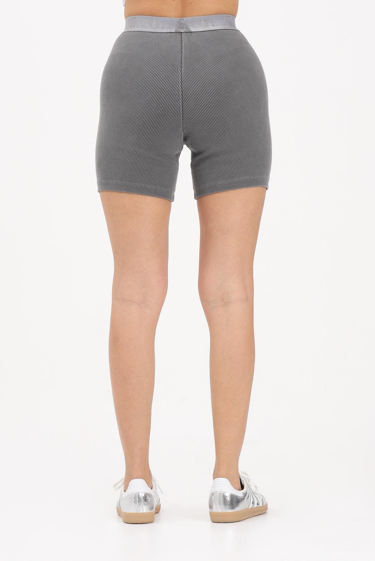ADIDAS ORIGINALS Ciclista Essentials Rib Tights 1/4 Washed grigio da donna KE3227 . ADIDAS ORIGINALS