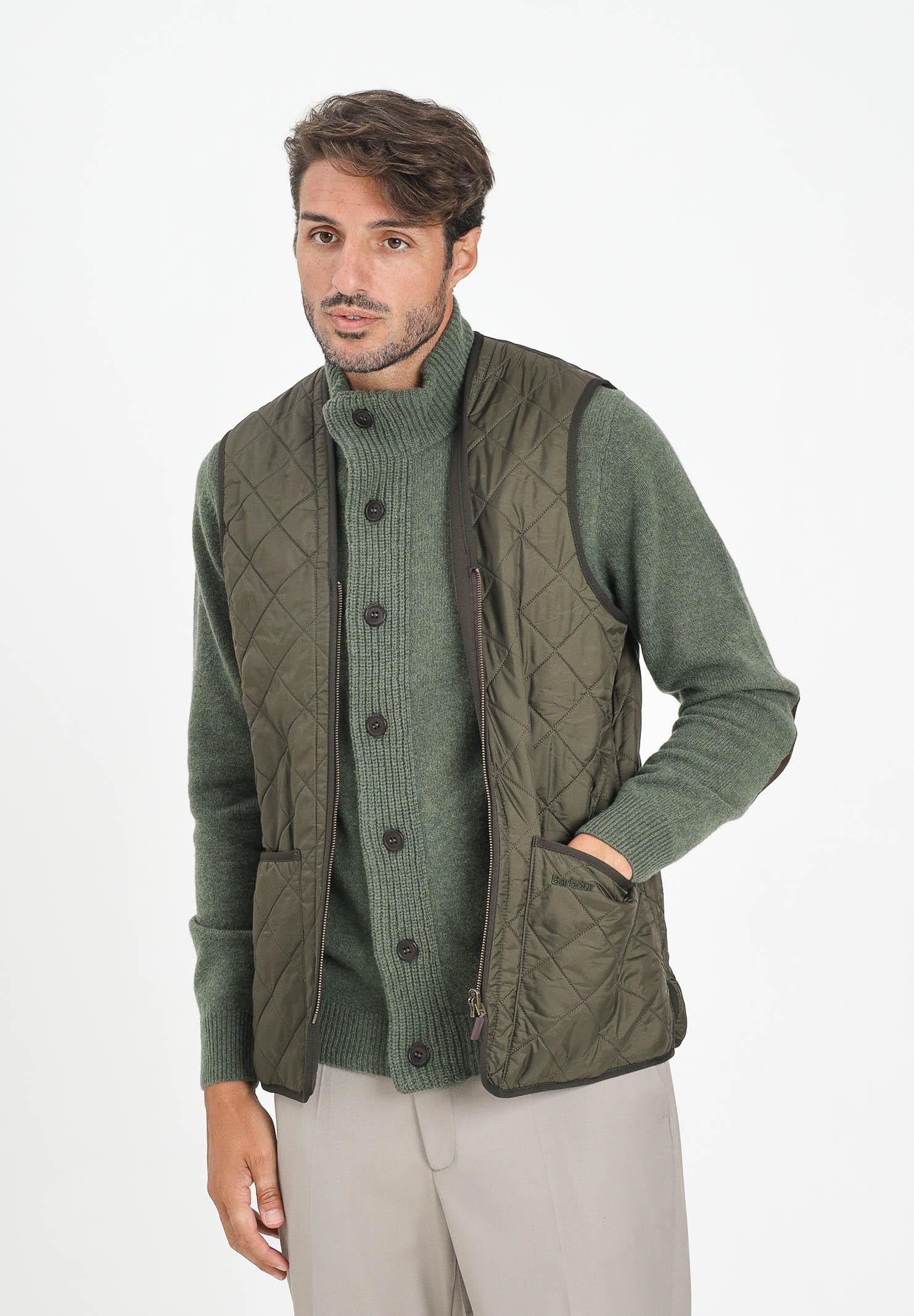 BARBOUR Smanicato Polarquilt verde da uomo da abbinare alla giacca Ashby 252MMLI0002 OL91 BARBOUR