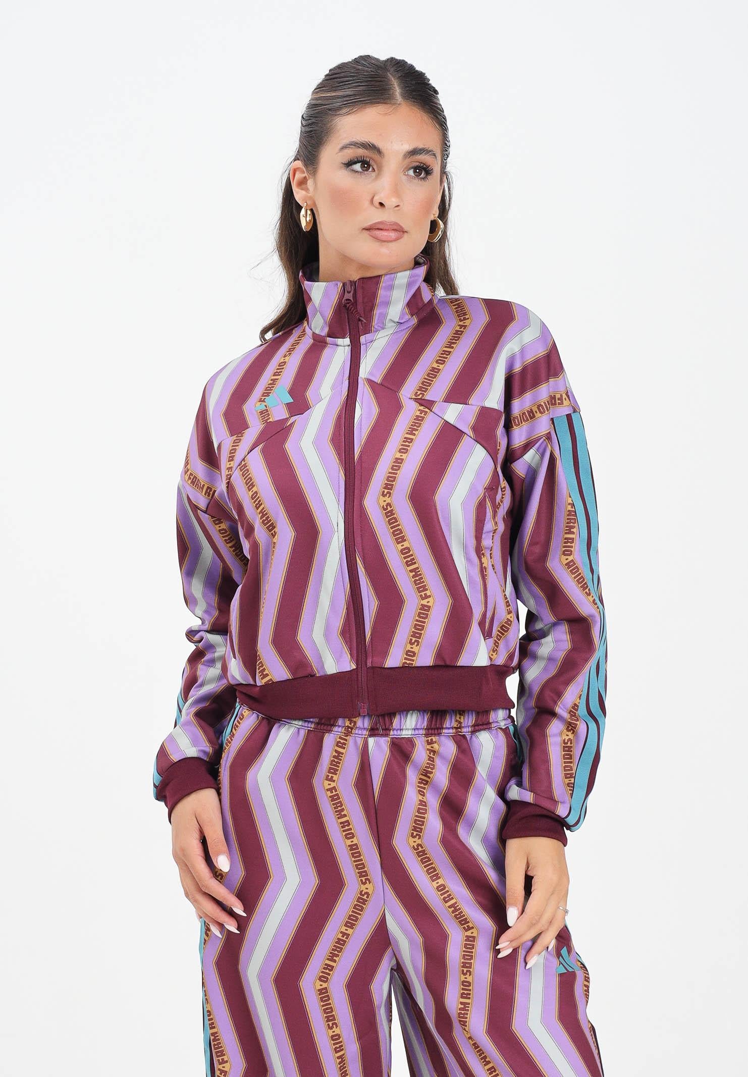 ADIDAS PERFORMANCE Felpa con zip Adidas x FARM Tiro viola da donna JL8617 ADIDAS PERFORMANCE