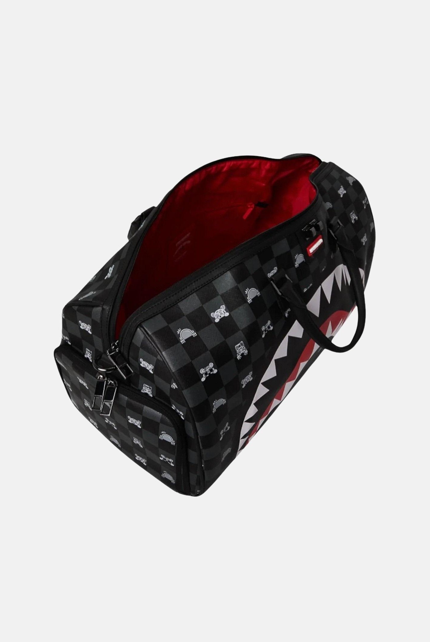 SPRAYGROUND Borsone Gray Peeking Character Check nero per uomo e donna 910D8910NSZ . SPRAYGROUND