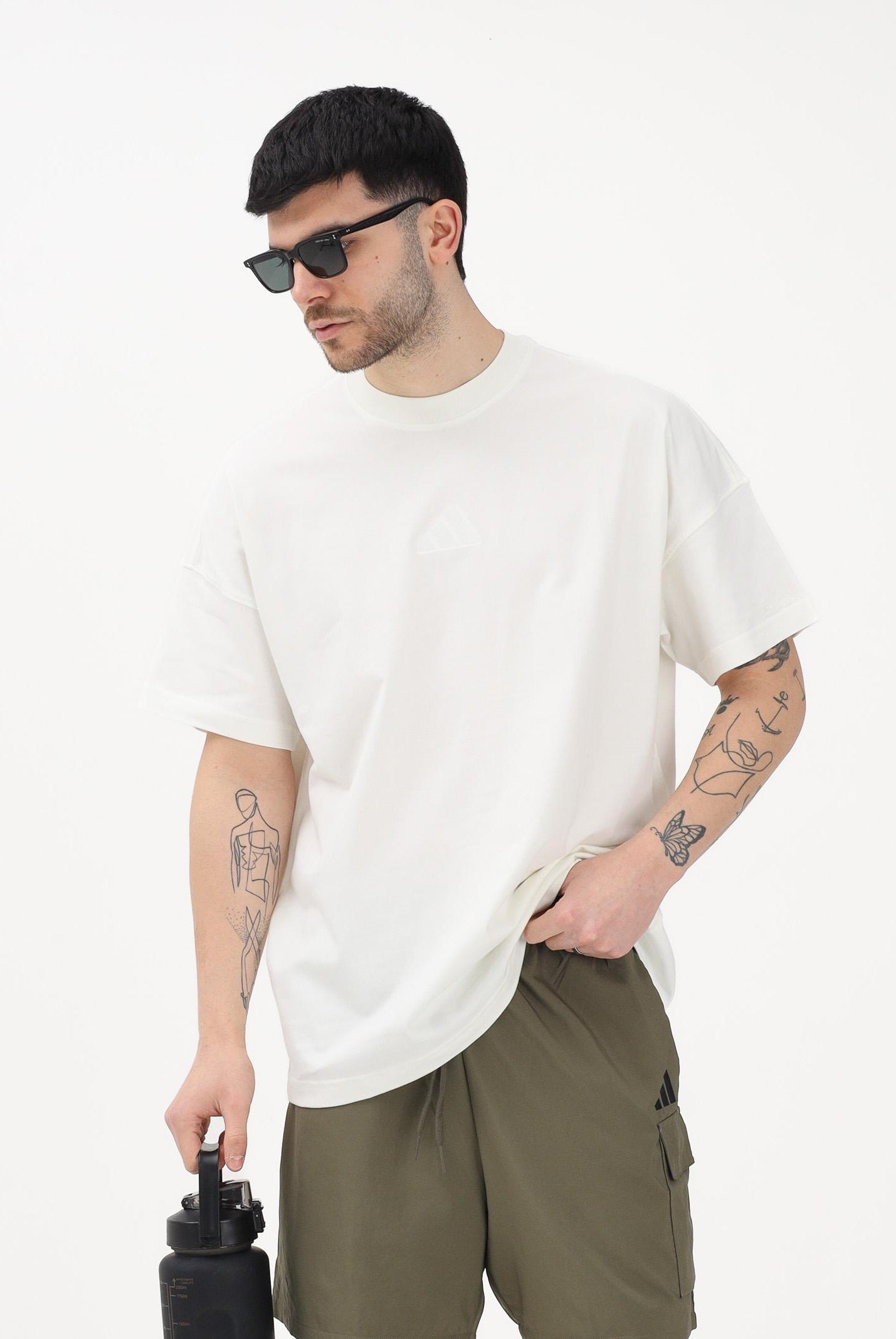 ADIDAS PERFORMANCE T-shirt a manica corta ALL SZN bianca da uomo IV5217 . ADIDAS PERFORMANCE