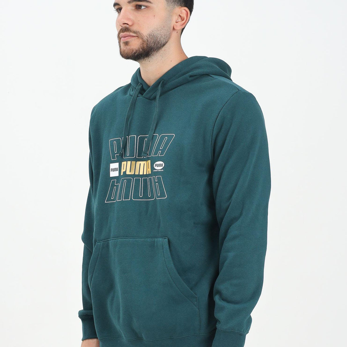 PUMA Essentials Logo Lab Hoodie for Men in Green – Pavidas