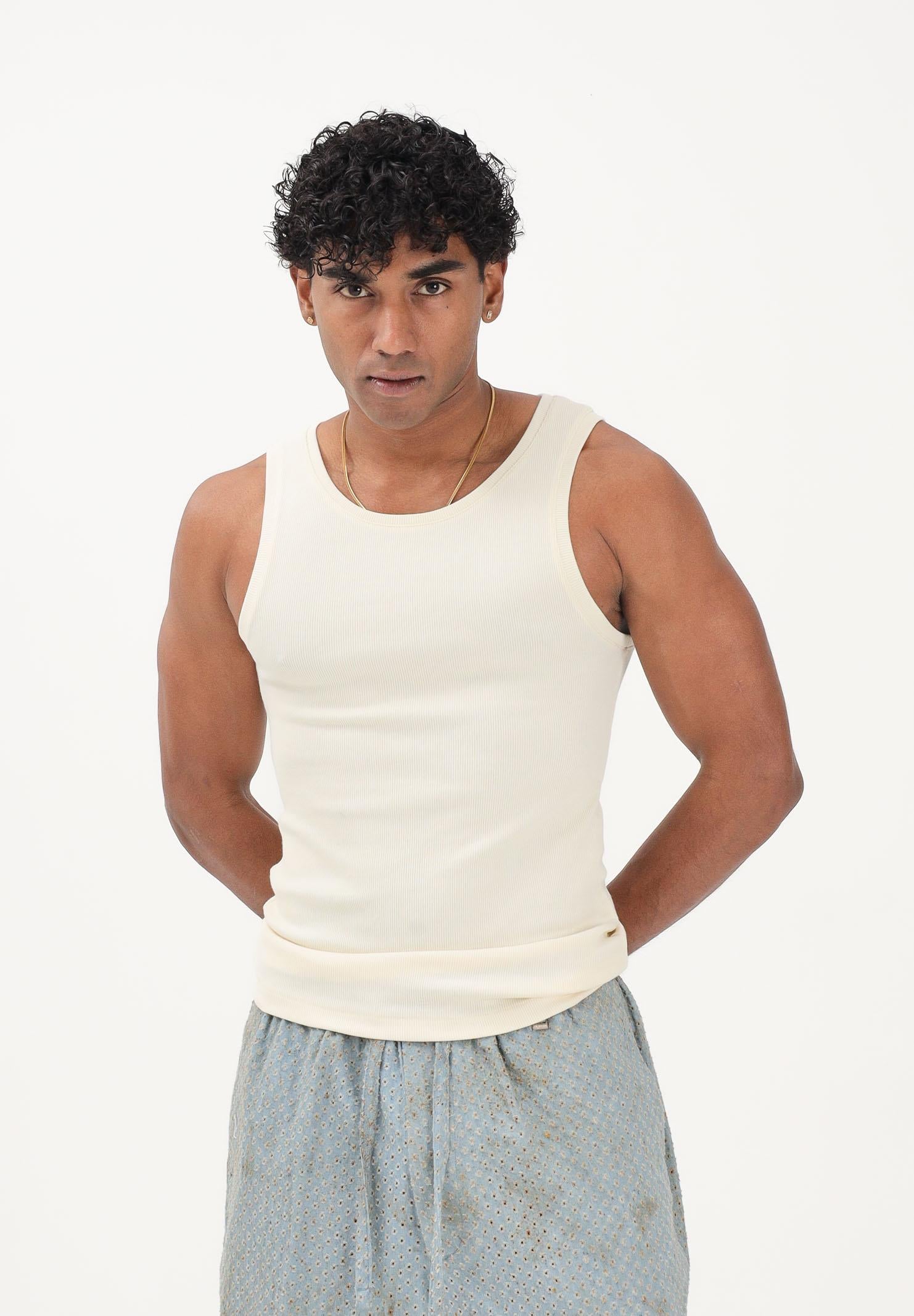 I'M BRIAN Canotta panna da uomo CN3732 PA I'M BRIAN