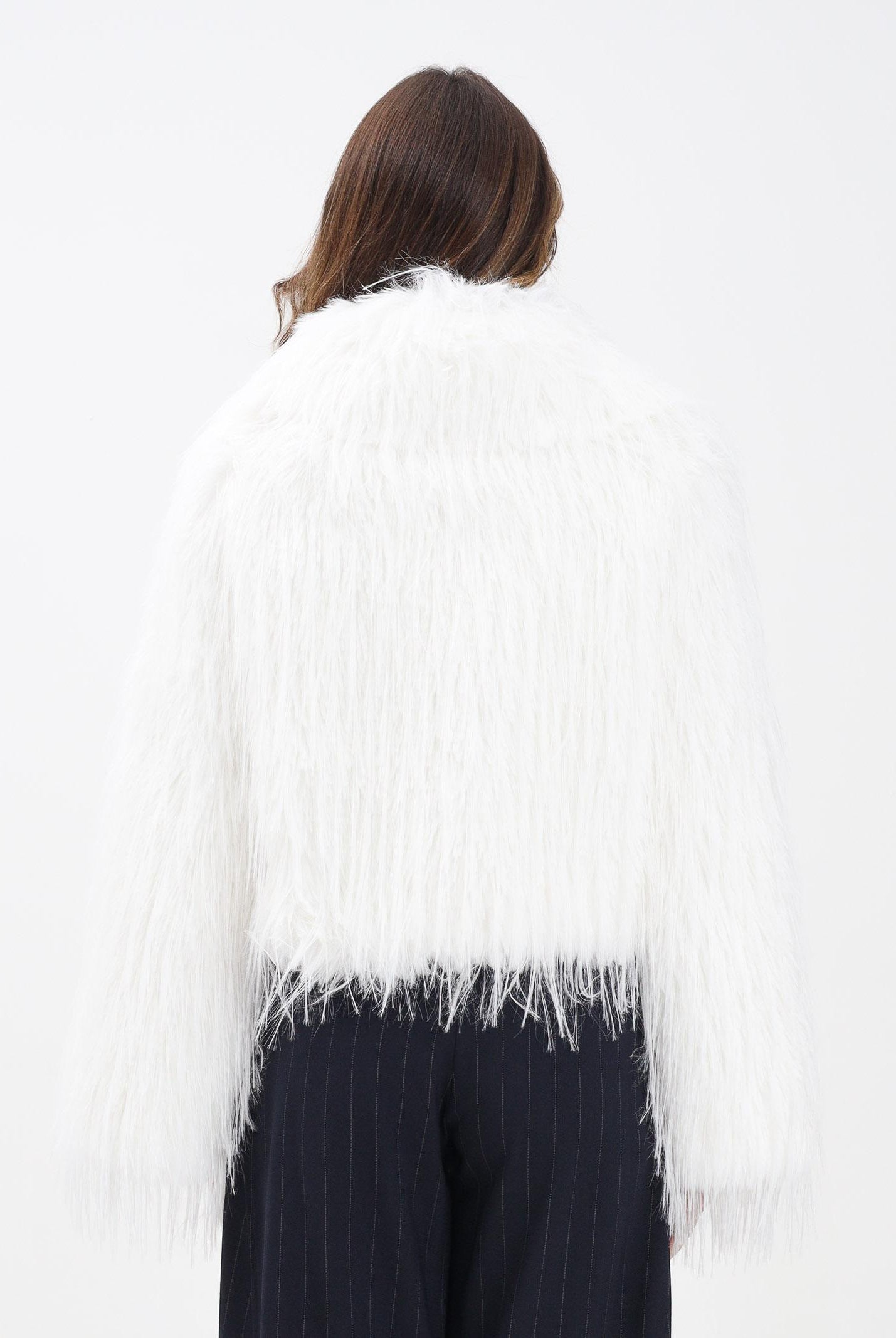 PINKO Pelliccia caban bianca da donna 106045A2ZO Z14 PINKO