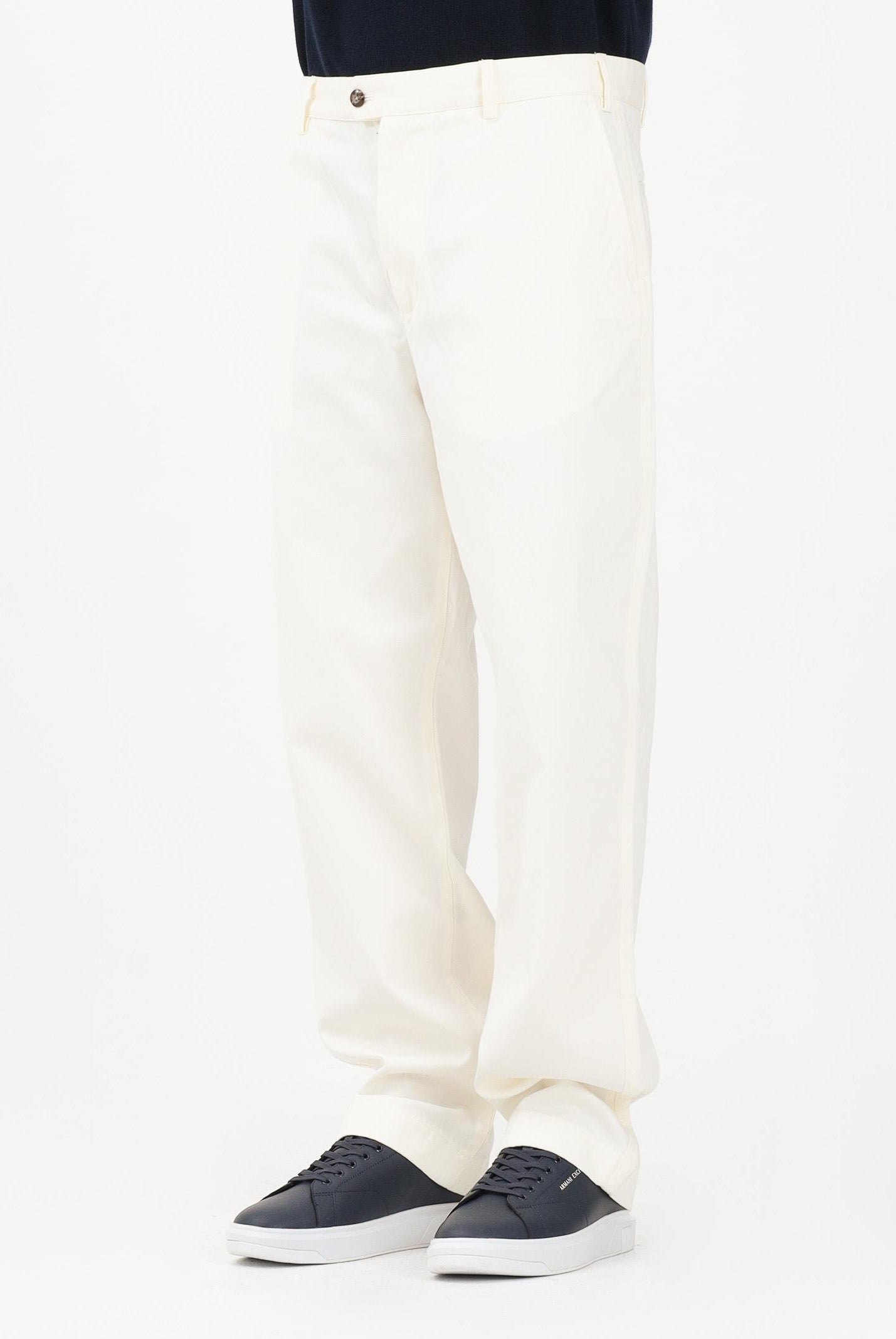 TOMMY HILFIGER Pantalone relaxed fit panna da uomo MW0MW41914 YA8 TOMMY HILFIGER