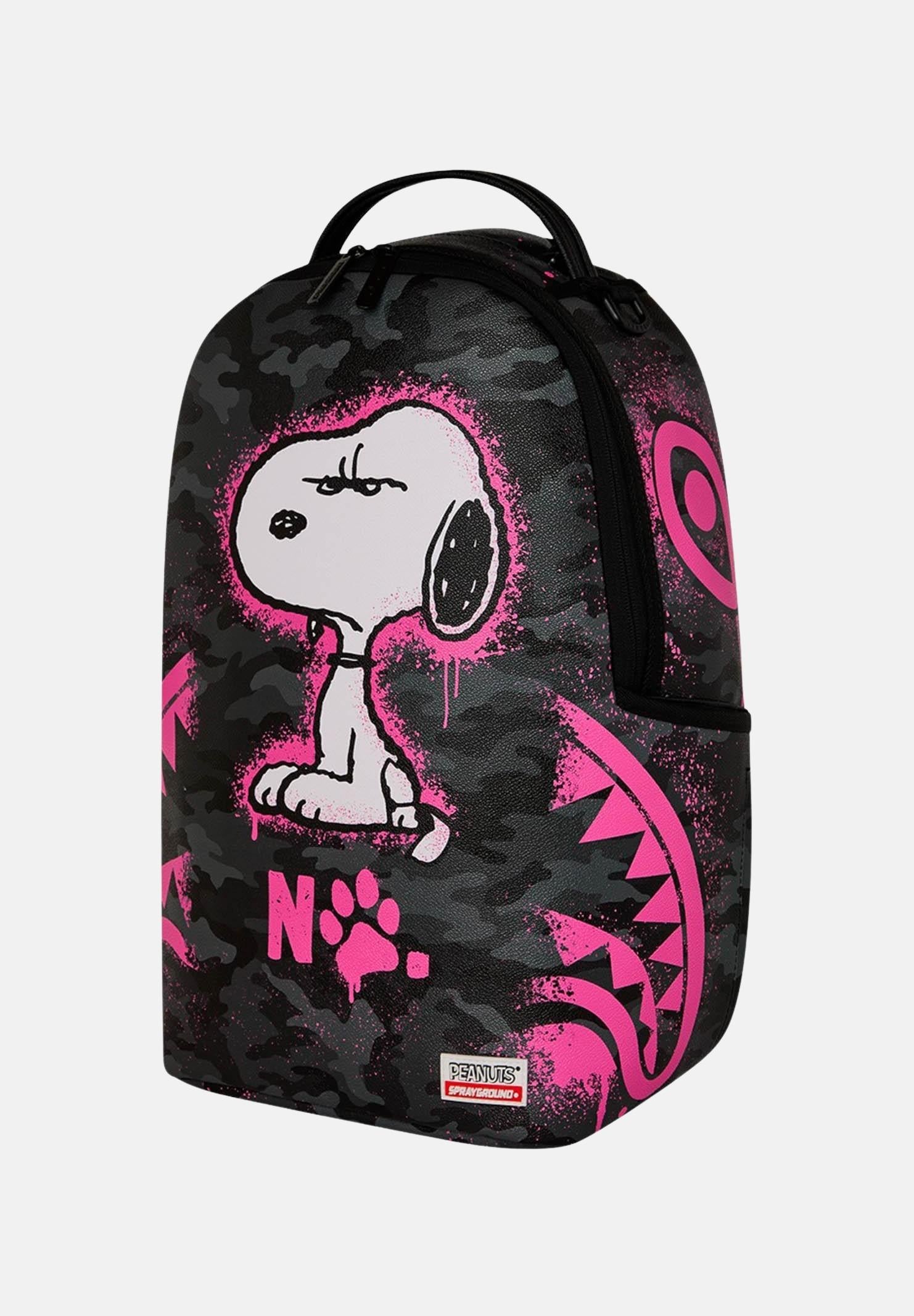 SPRAYGROUND Zaino SNOOPY PINK STENCIL DLXSV nero da donna 910B8781NSZ . SPRAYGROUND
