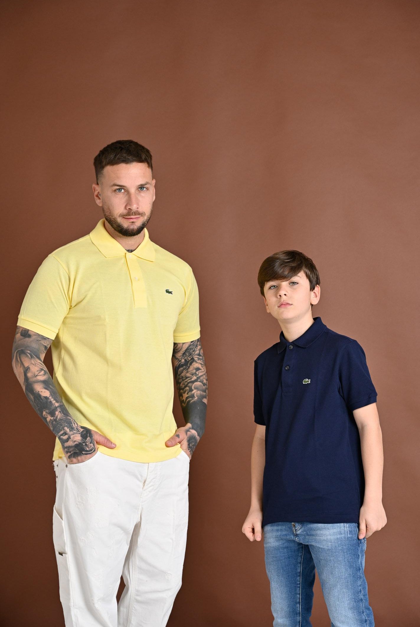 LACOSTE Polo a manica corta gialla per uomo e donna con patch logo coccodrilo 1212 107 LACOSTE