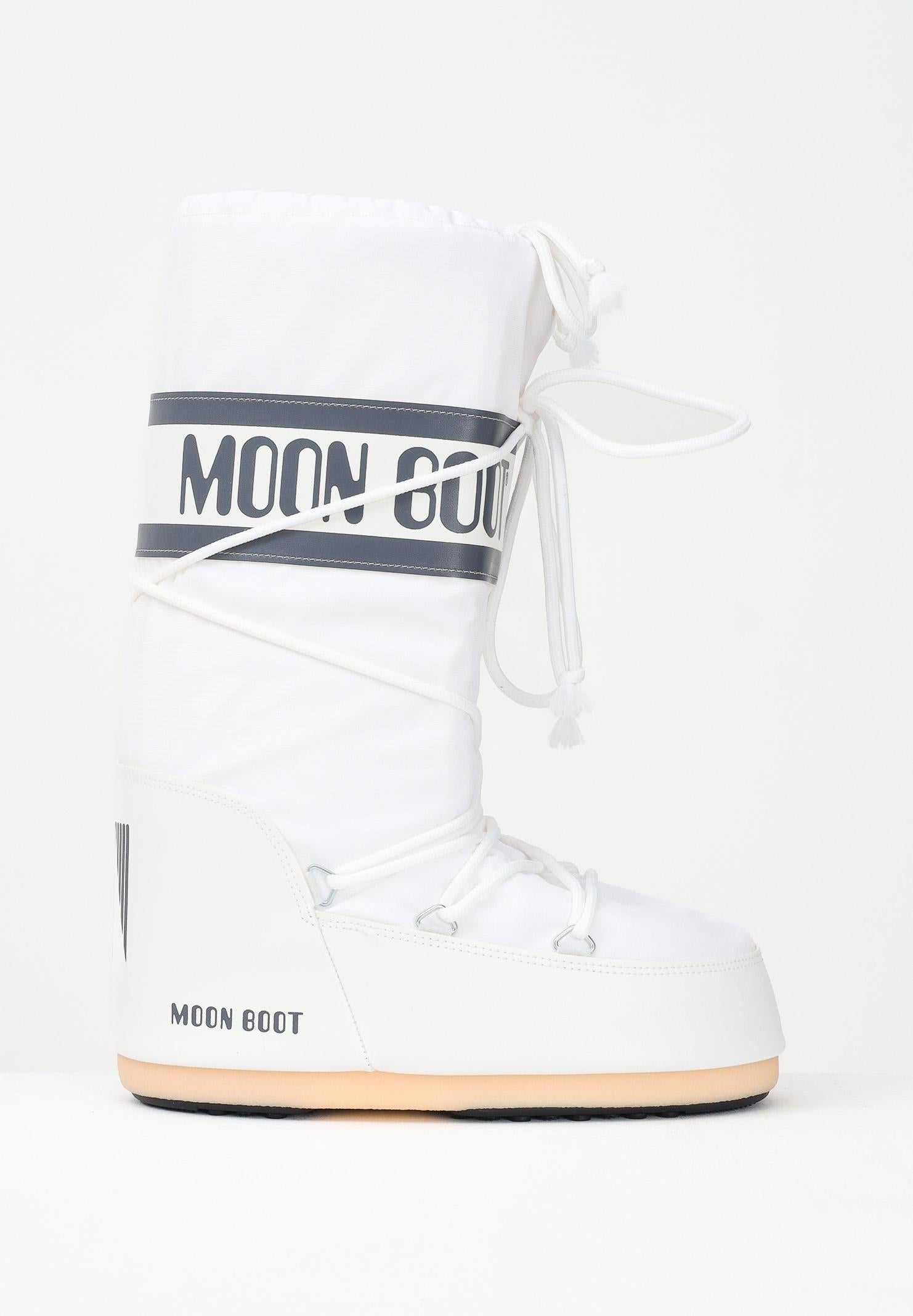 MOON BOOT Stivali da neve ICON bianchi per uomo e donna 80D1400440 A001 MOON BOOT