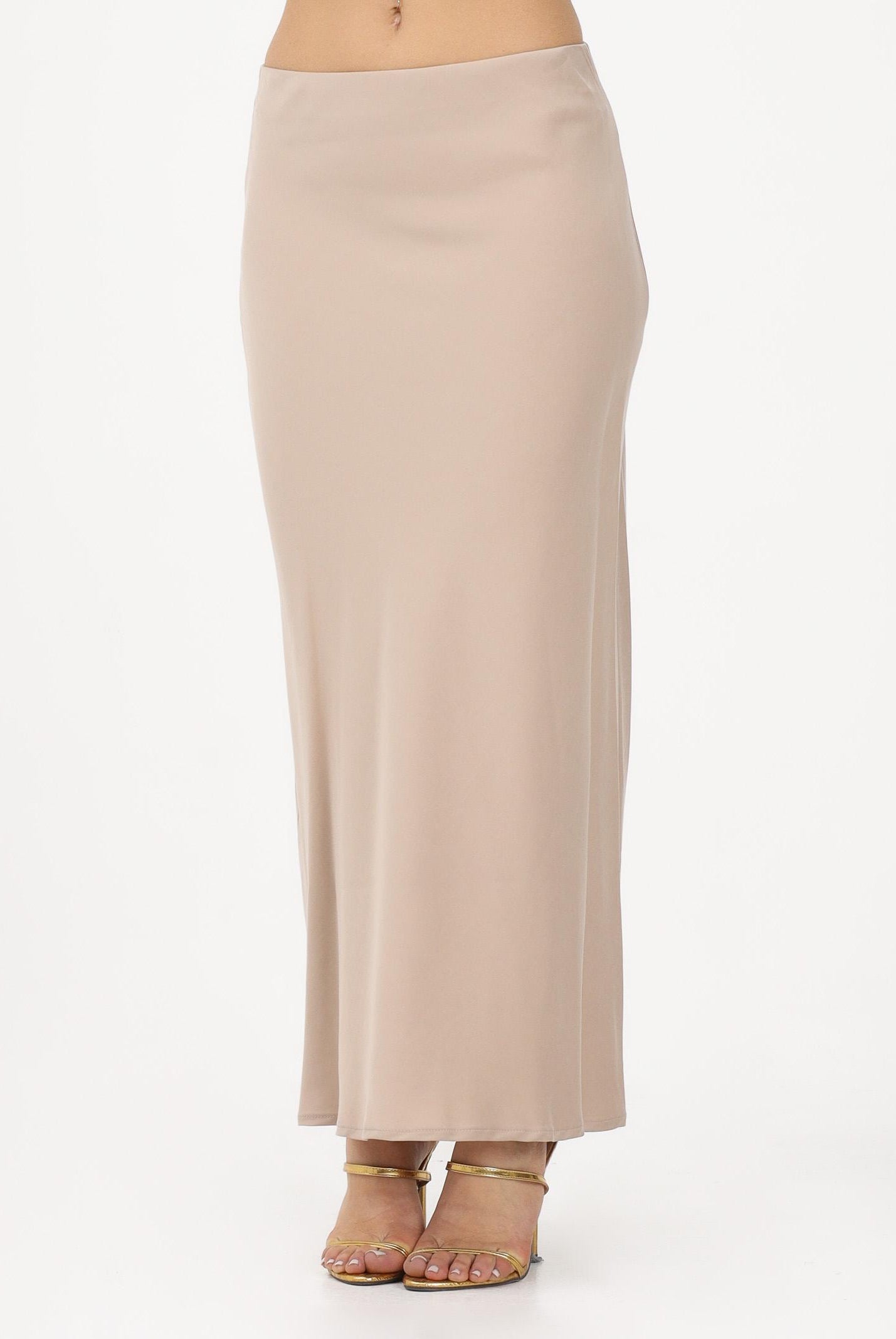 AKEP Gonna lunga beige da donna GOKD13172 V1 AKEP