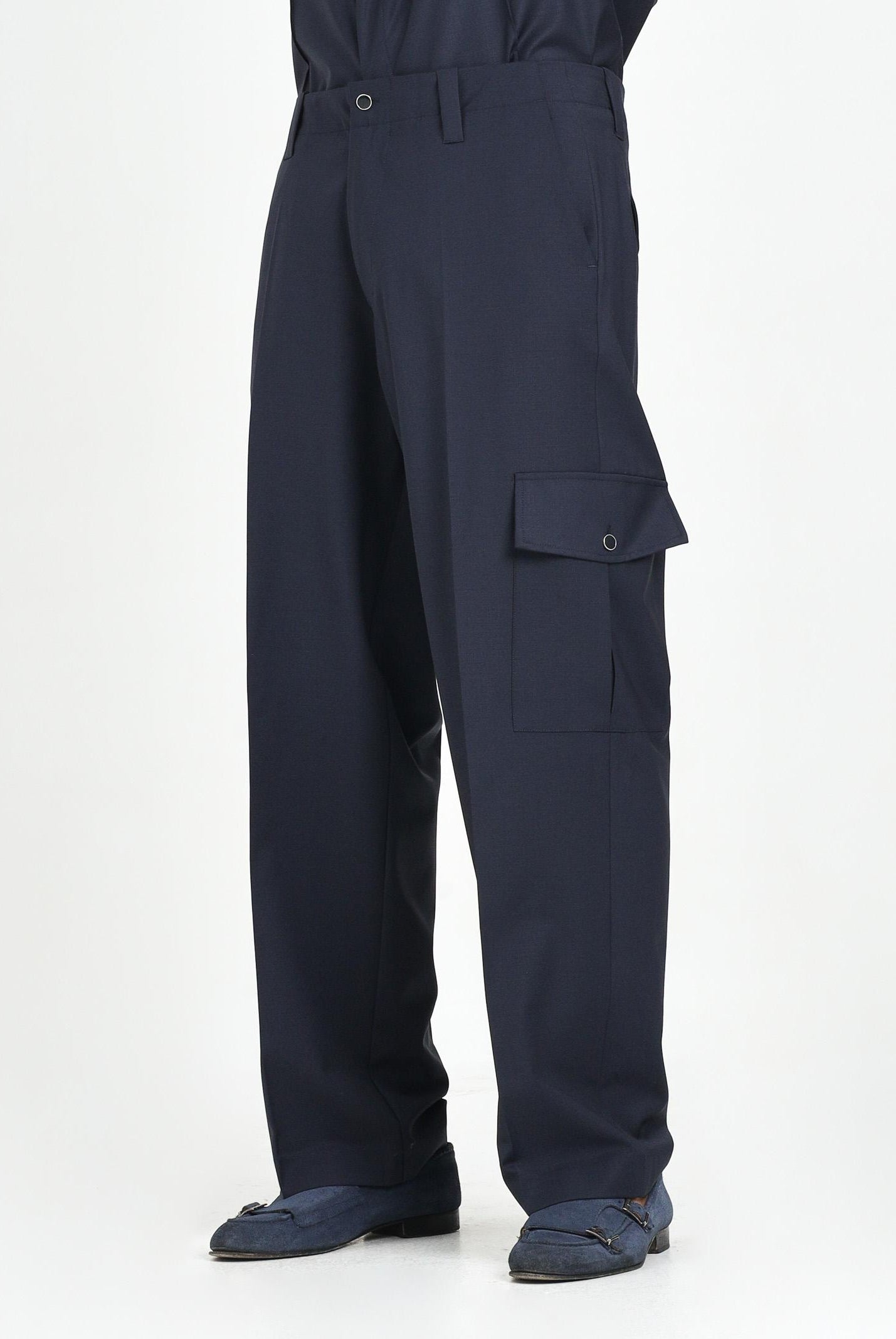 I'M BRIAN Pantalone cargo blu da uomo PA3508 005 I'M BRIAN