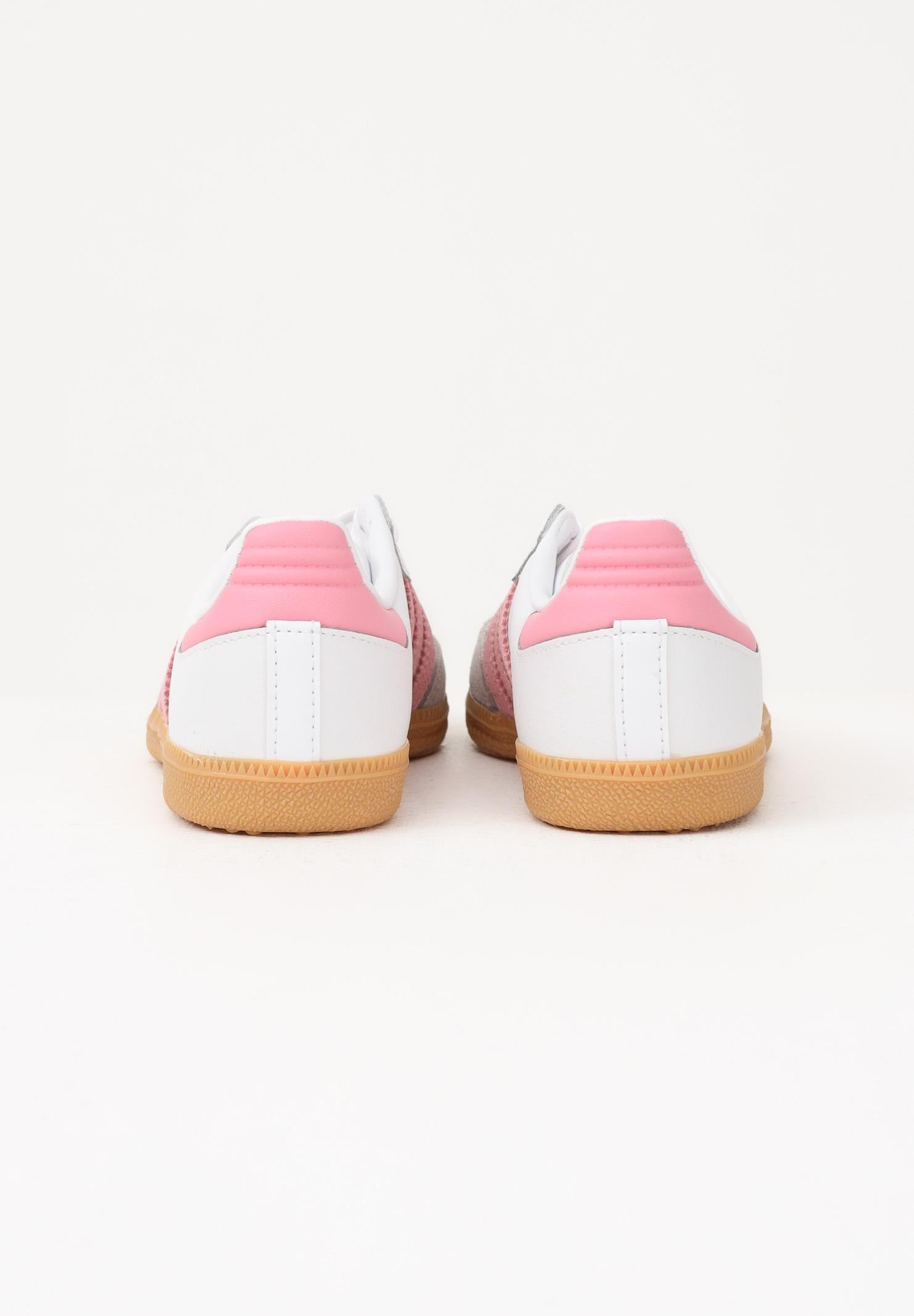 ADIDAS ORIGINALS Sneakers SAMBA OG bianche e rosa da bambina JQ2024 . ADIDAS ORIGINALS