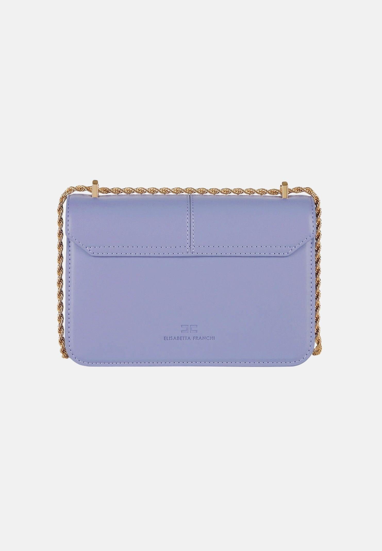 ELISABETTA FRANCHI Borsa a tracolla lilla da donna con logo BS91A61E2 EV7 ELISABETTA FRANCHI