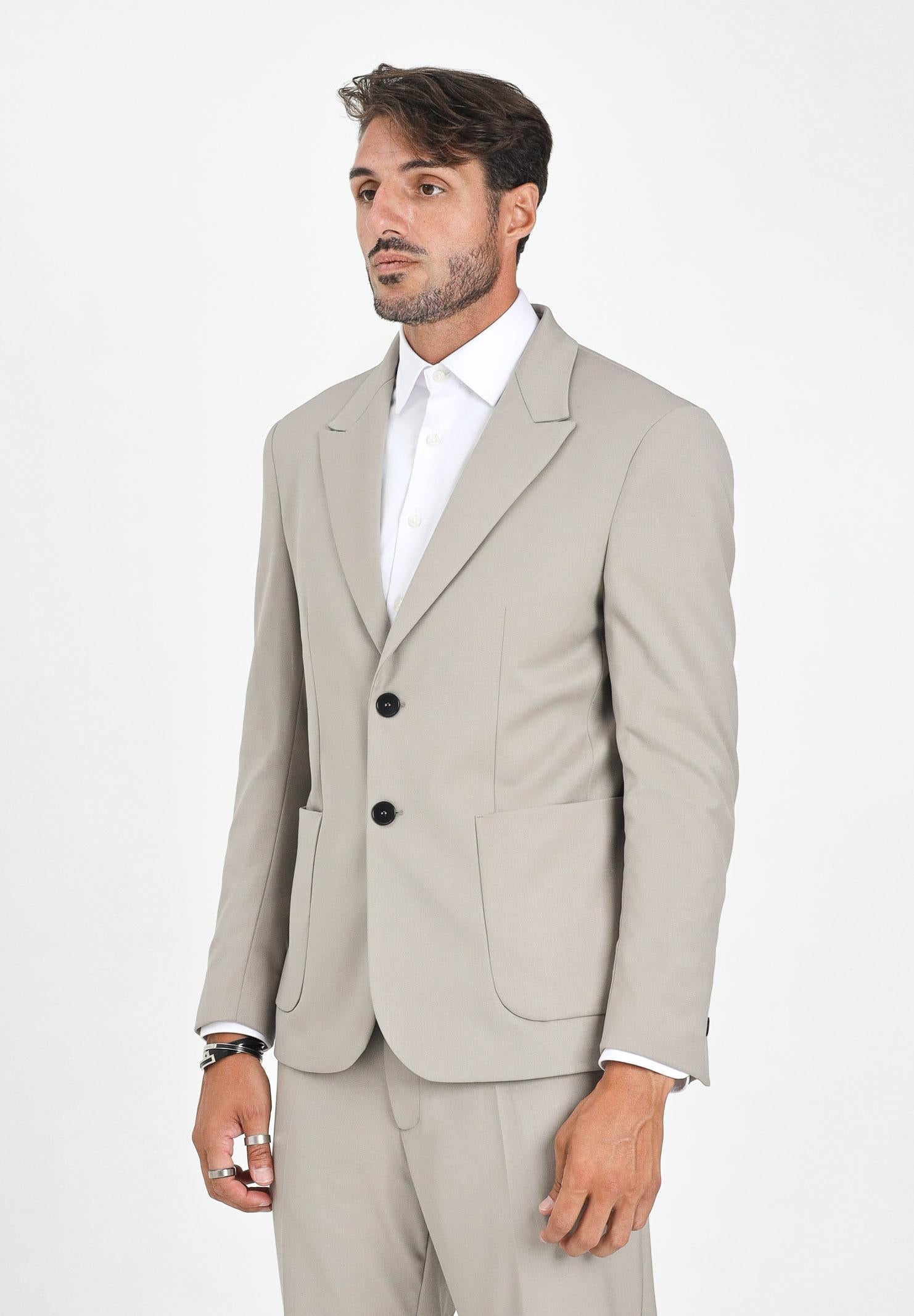 I'M BRIAN Giacca monopetto beige da uomo GIA3455 00152 I'M BRIAN