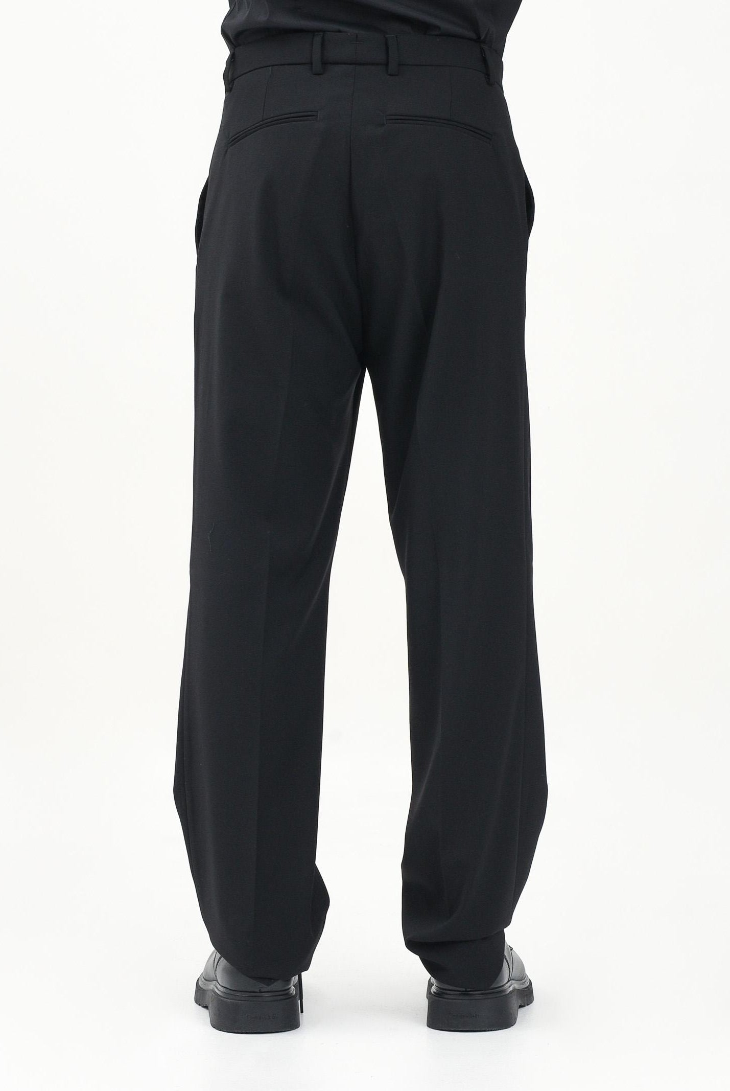 I'M BRIAN Pantalone elegante nero da uomo con vestibilità ampia PA3267 009 I'M BRIAN