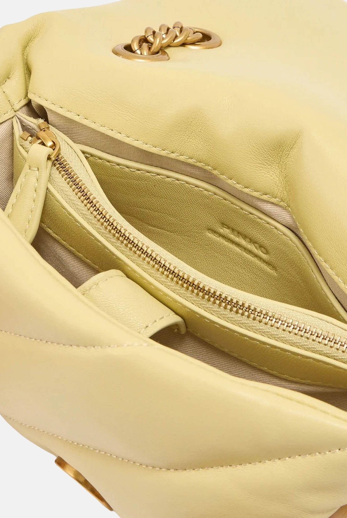 PINKO Borsa a tracolla Mini Love Bag Puff giallo vaniglia da donna 100039A0F2 C39Q PINKO