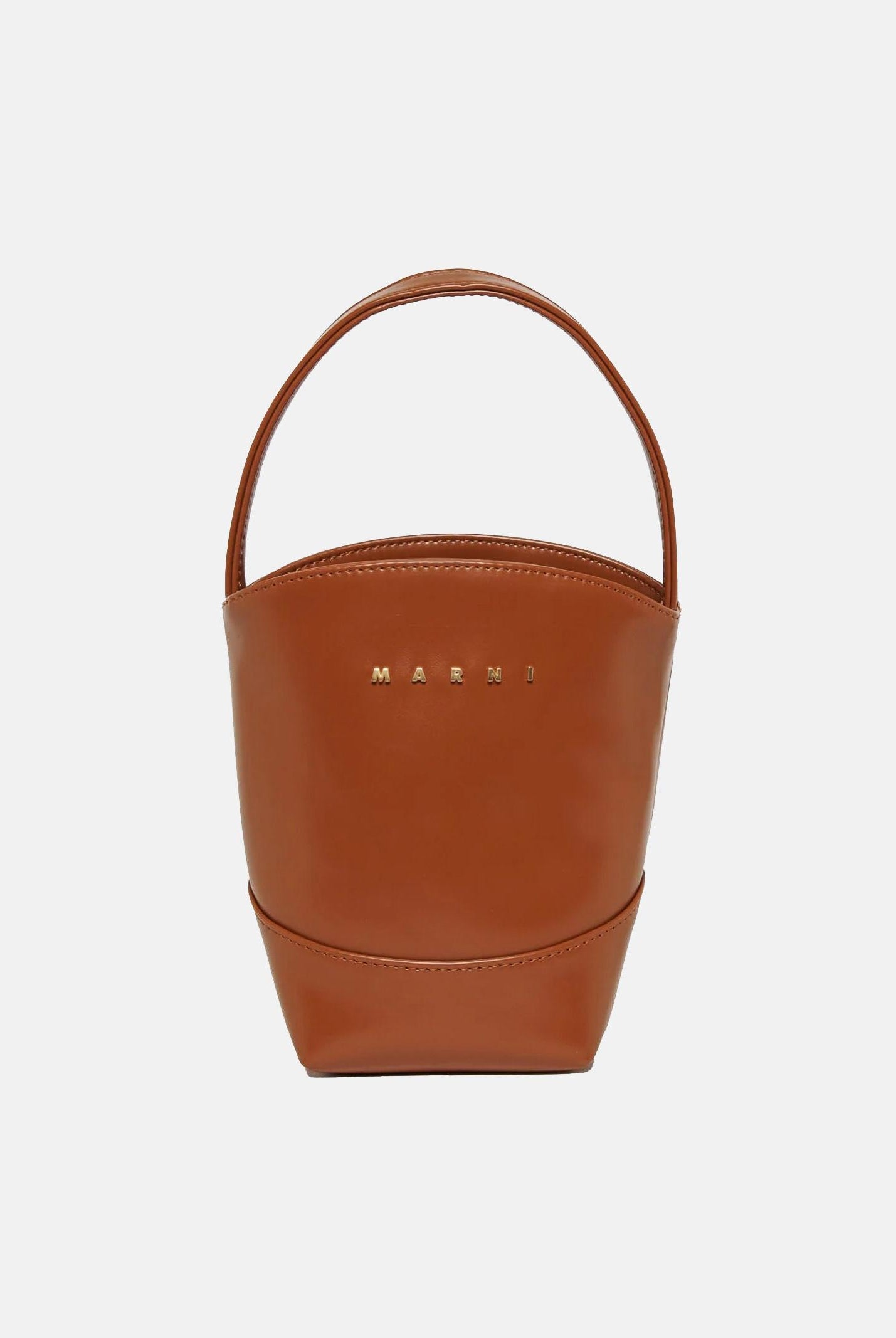 MARNI Borsa a mano Flower Basket marrone da donna M01820M00TK 0M704 MARNI