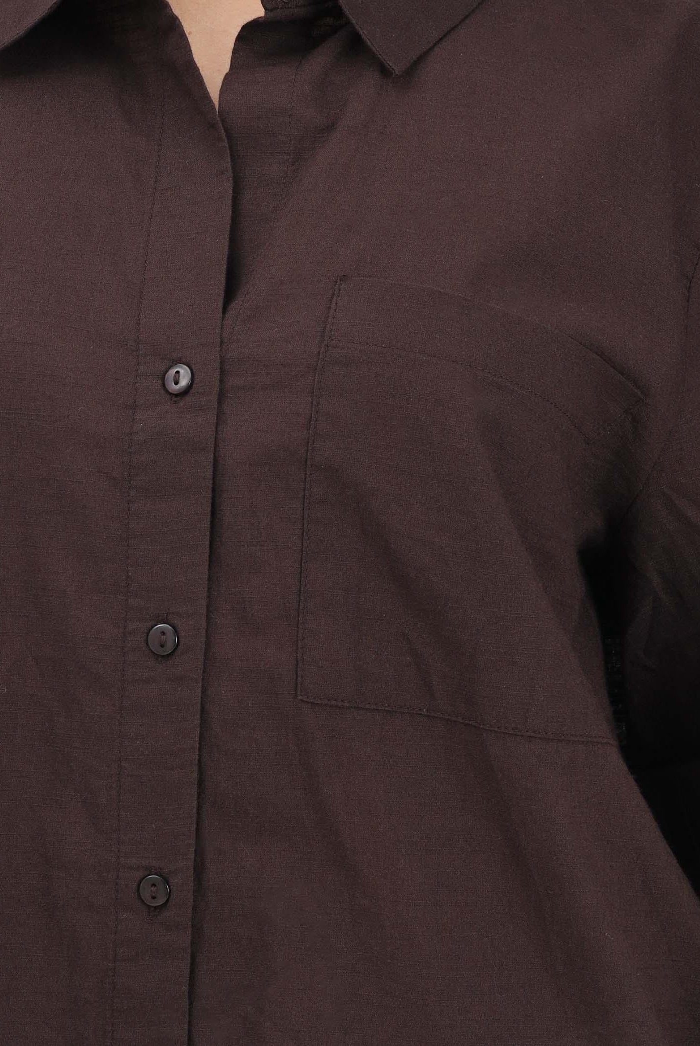 JDY Camicia a manica lunga marrone da donna 15351414 CHTO JDY