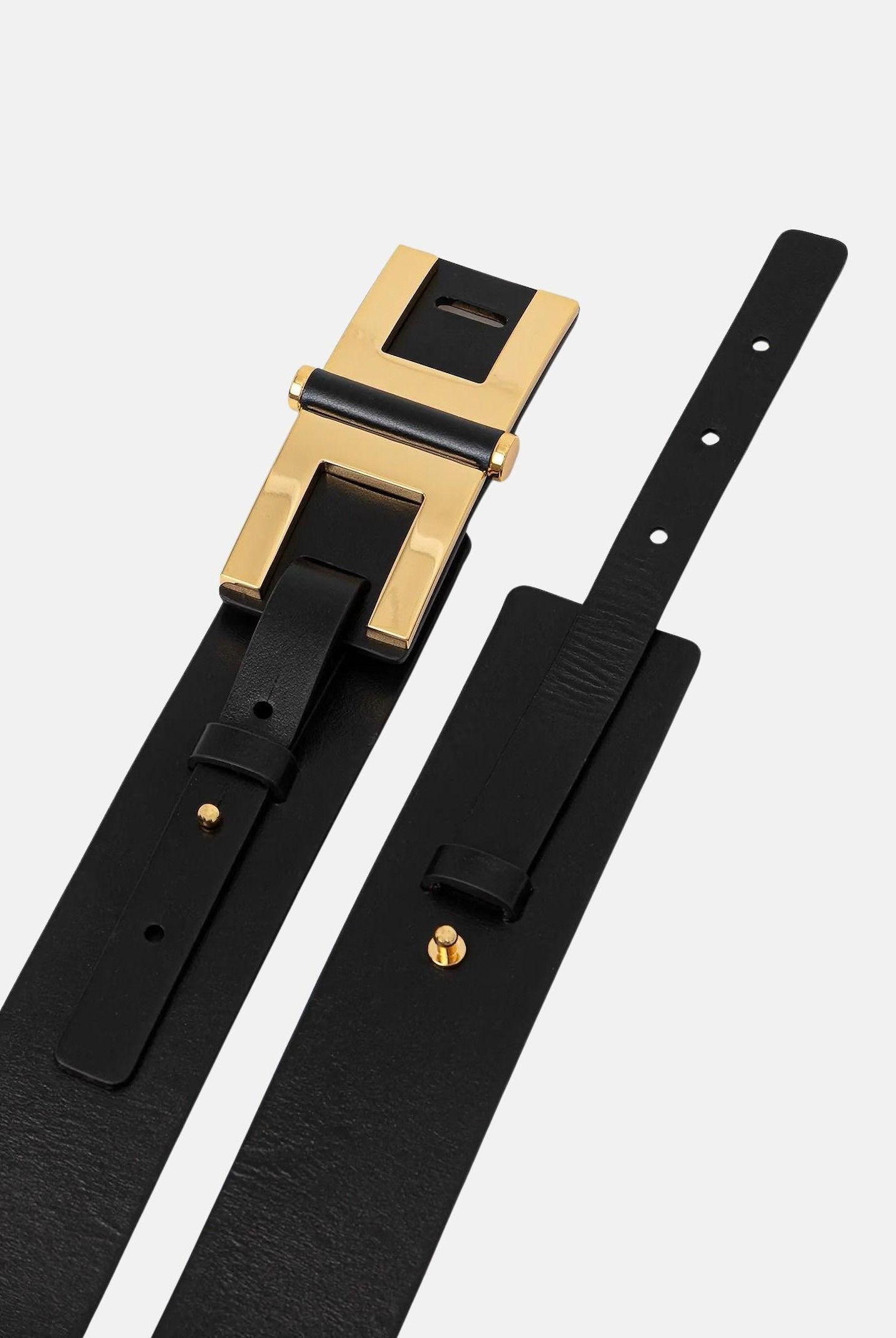 ELISABETTA FRANCHI Cintura nera da donna con dettaglio logo CT50S61E2 110 ELISABETTA FRANCHI