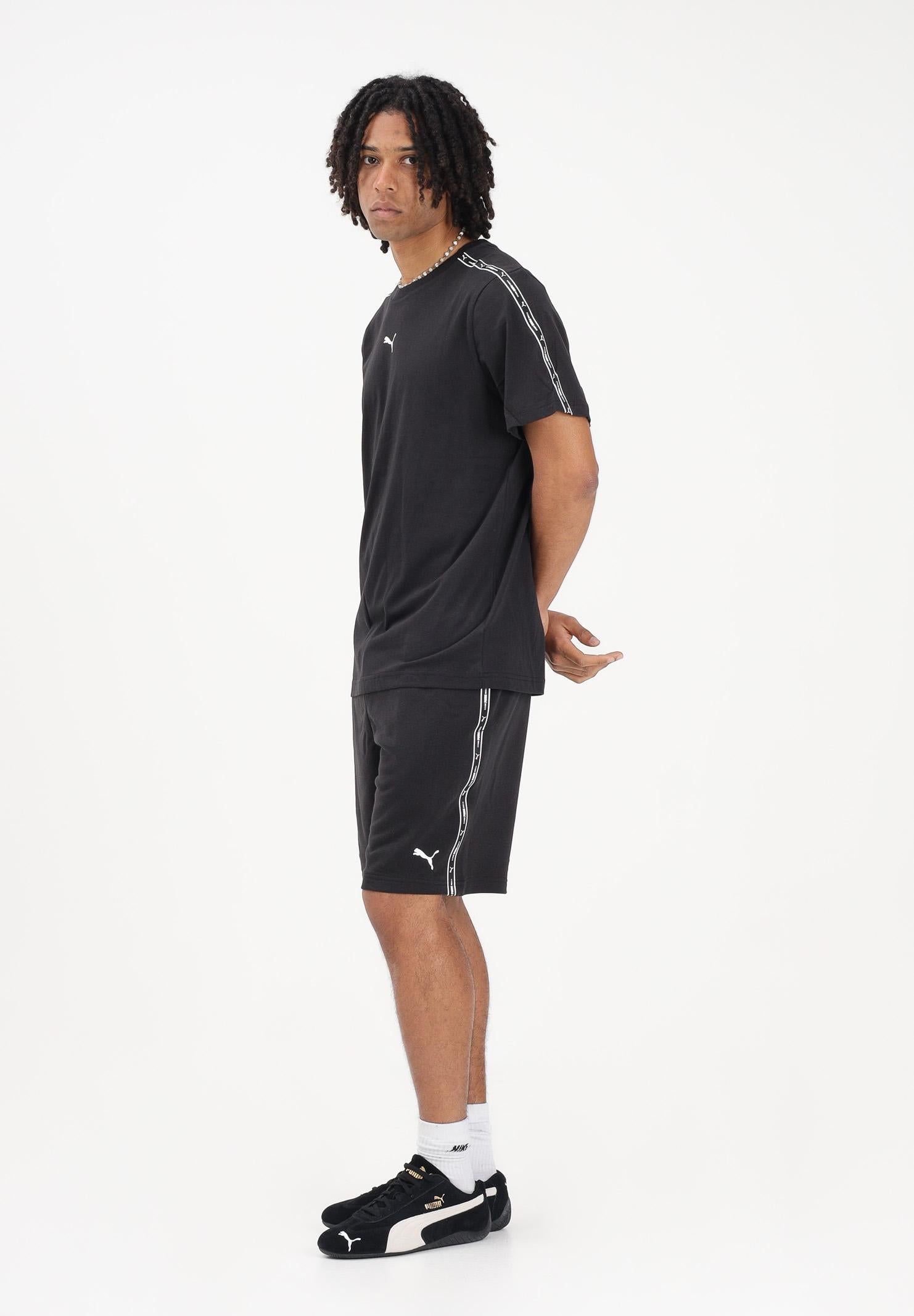 PUMA Shorts sportivo Essentials Tape nero da uomo 691696 01 PUMA