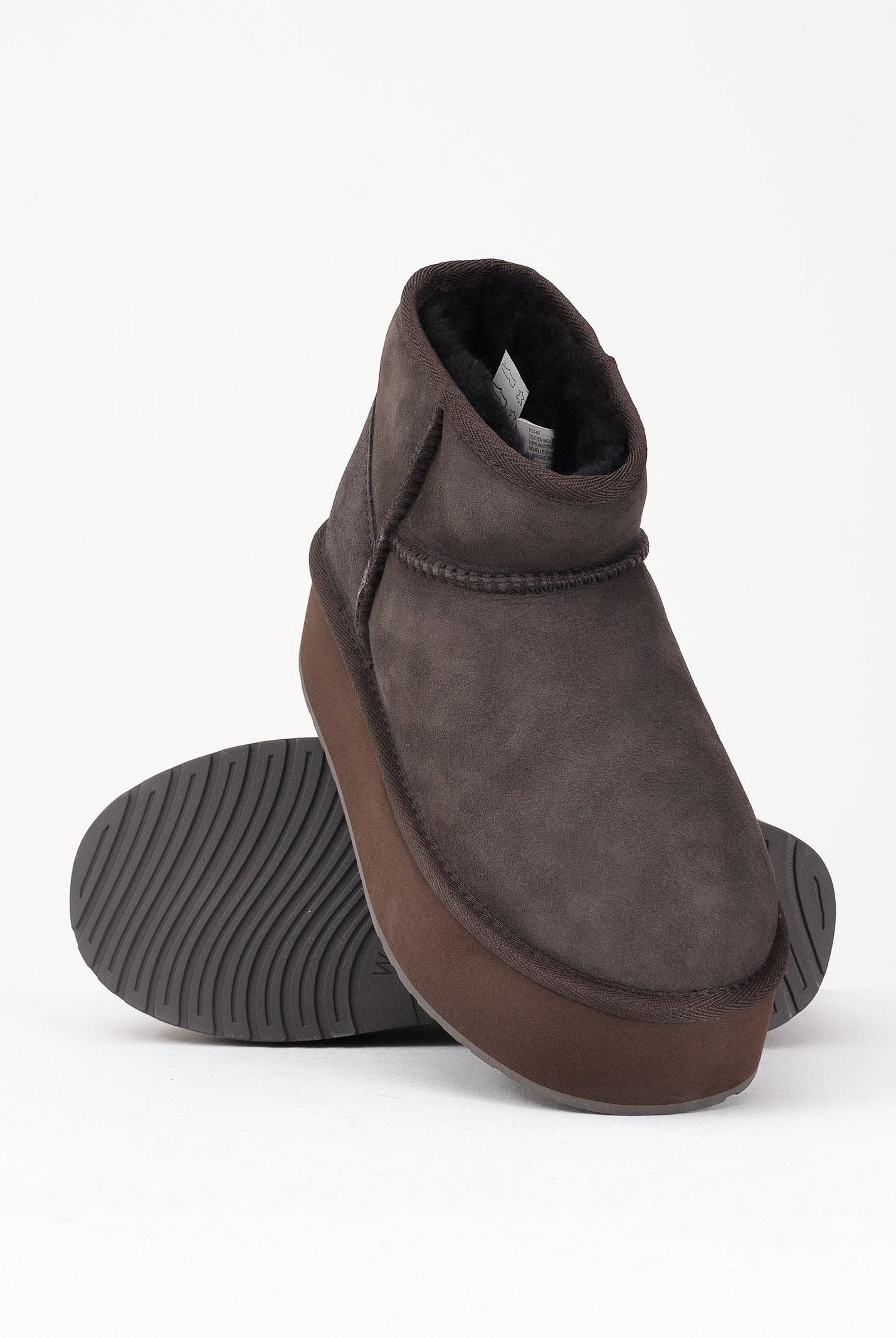 EMU Stivali bassi Stinger Micro Flatform marroni da donna W13082 CHOC EMU