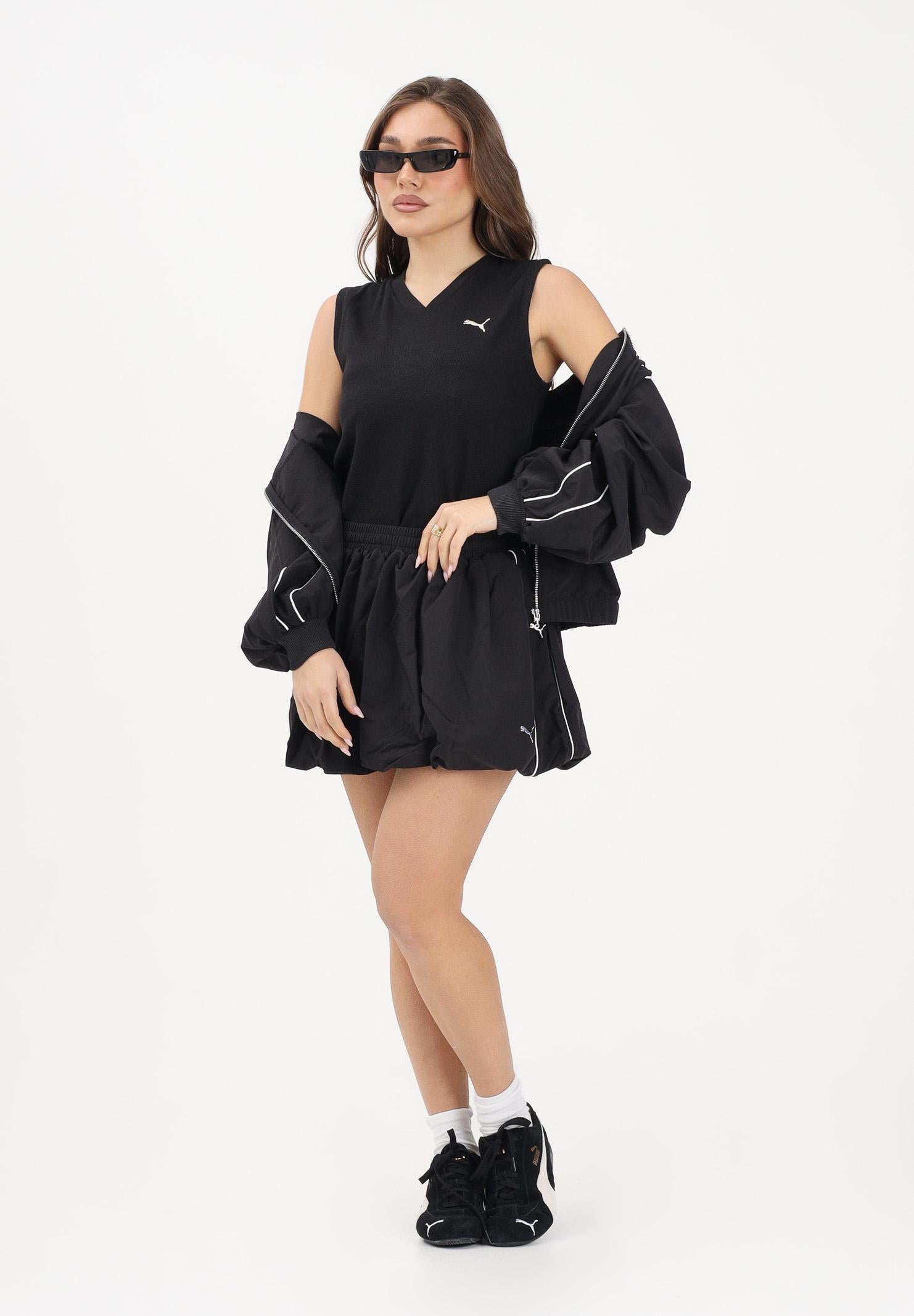 PUMA Gonna corta T7 nera da donna 635461 01 PUMA