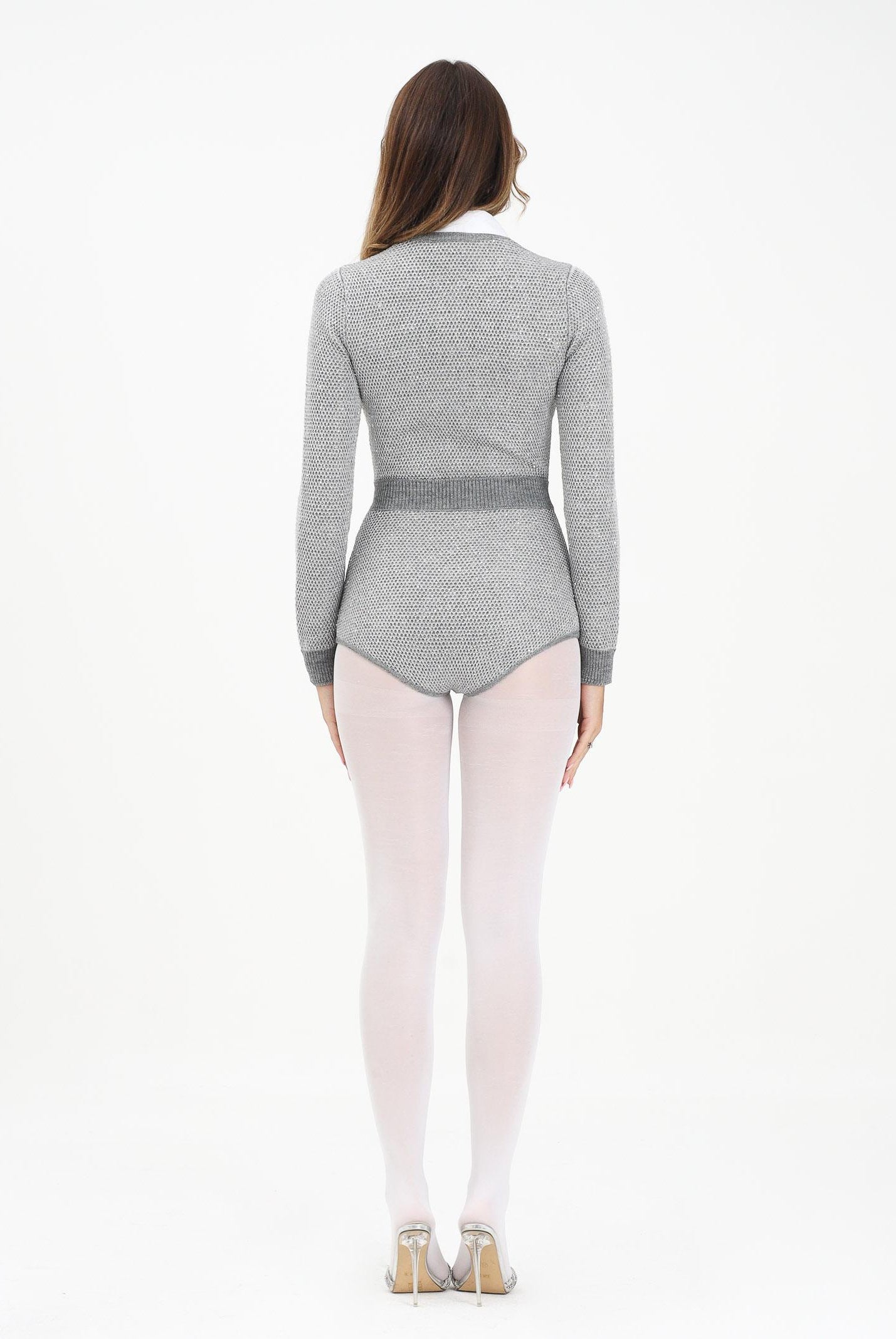 ELISABETTA FRANCHI Tuta elegante grigia da donna KT63T57E2 431 ELISABETTA FRANCHI