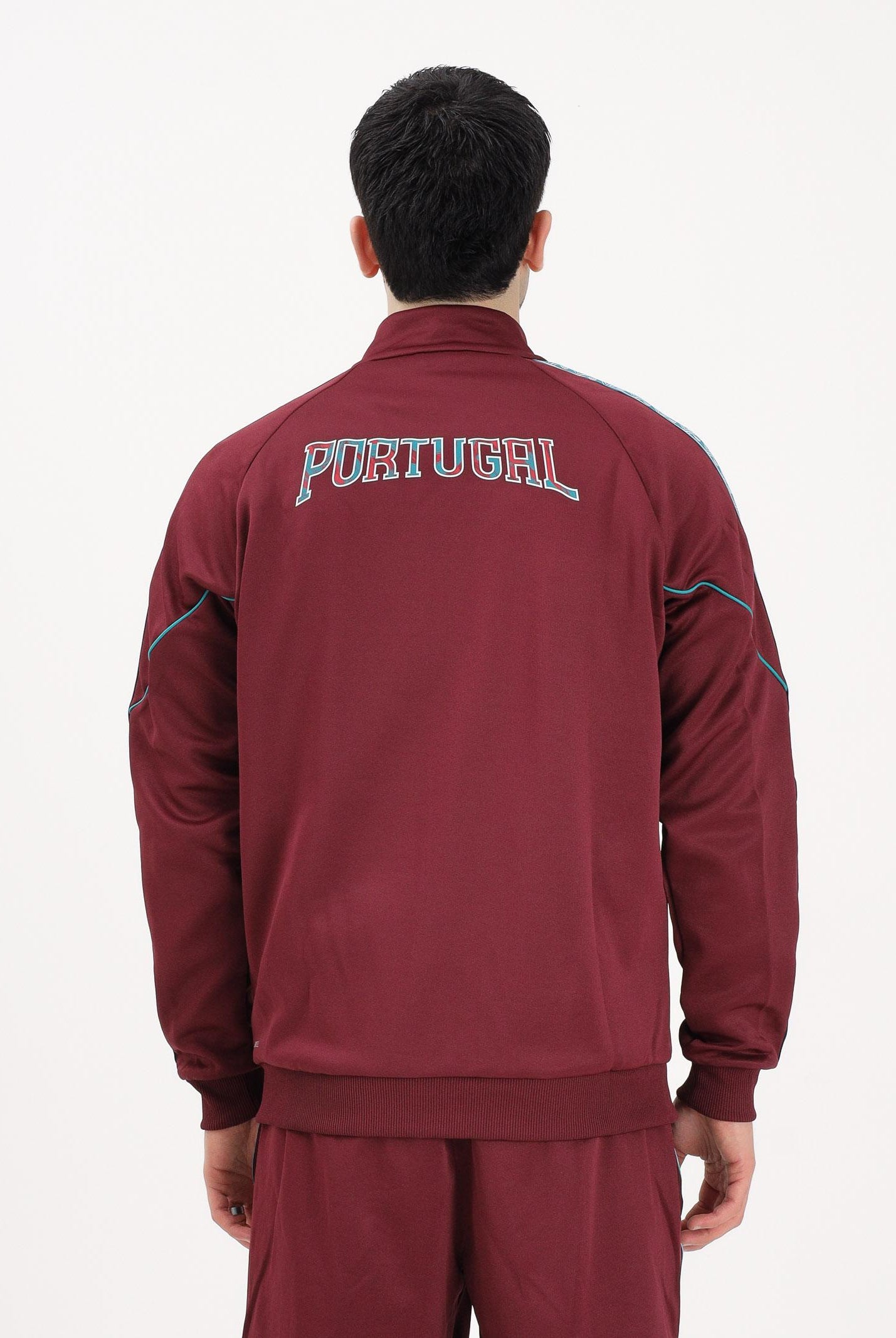 PUMA Felpa con zip Portogallo KING Anthem bordeaux da uomo 784833 24 PUMA
