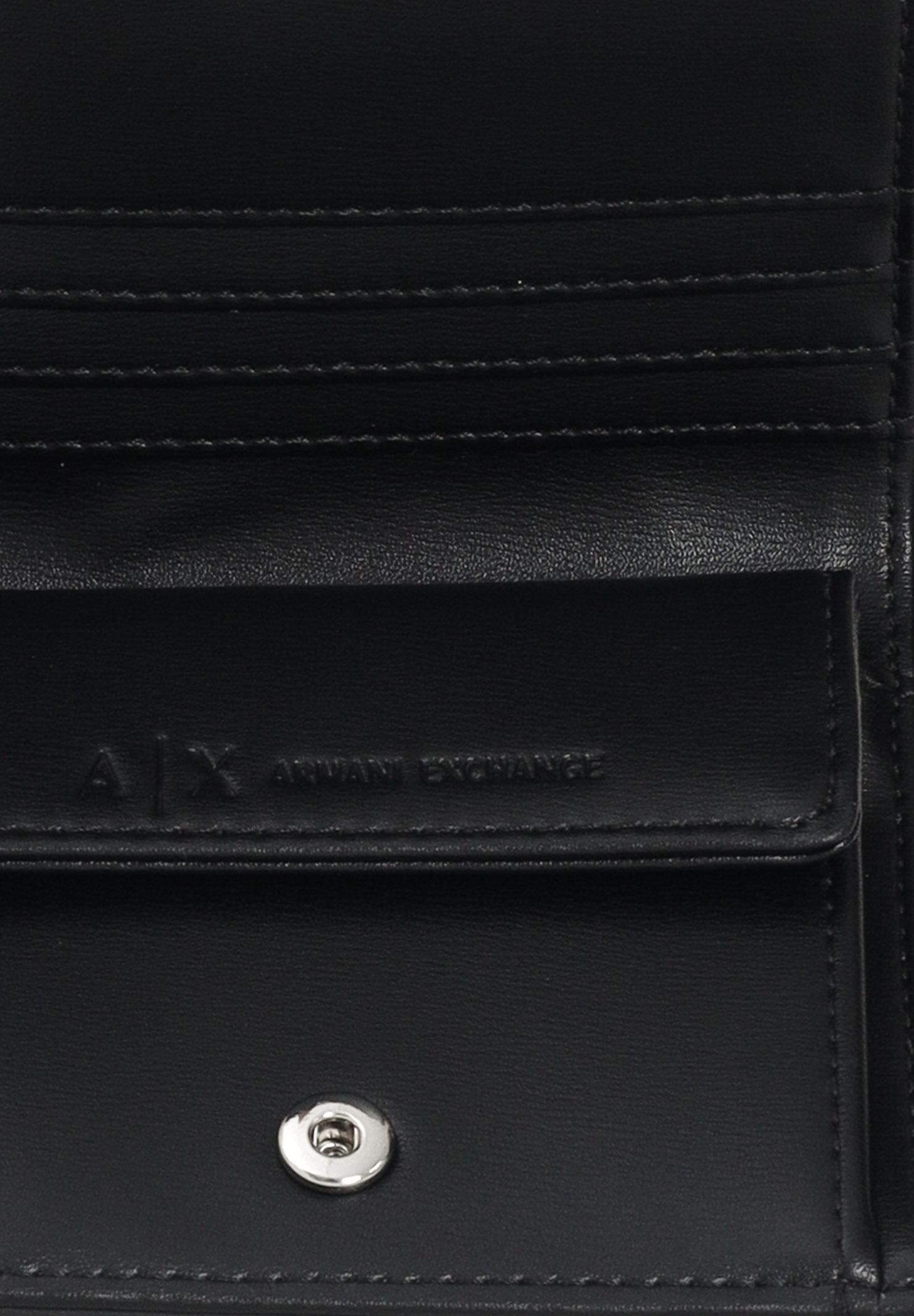 ARMANI EXCHANGE Portafogli nero da donna con logo XW000360AF12039 UC001 ARMANI EXCHANGE