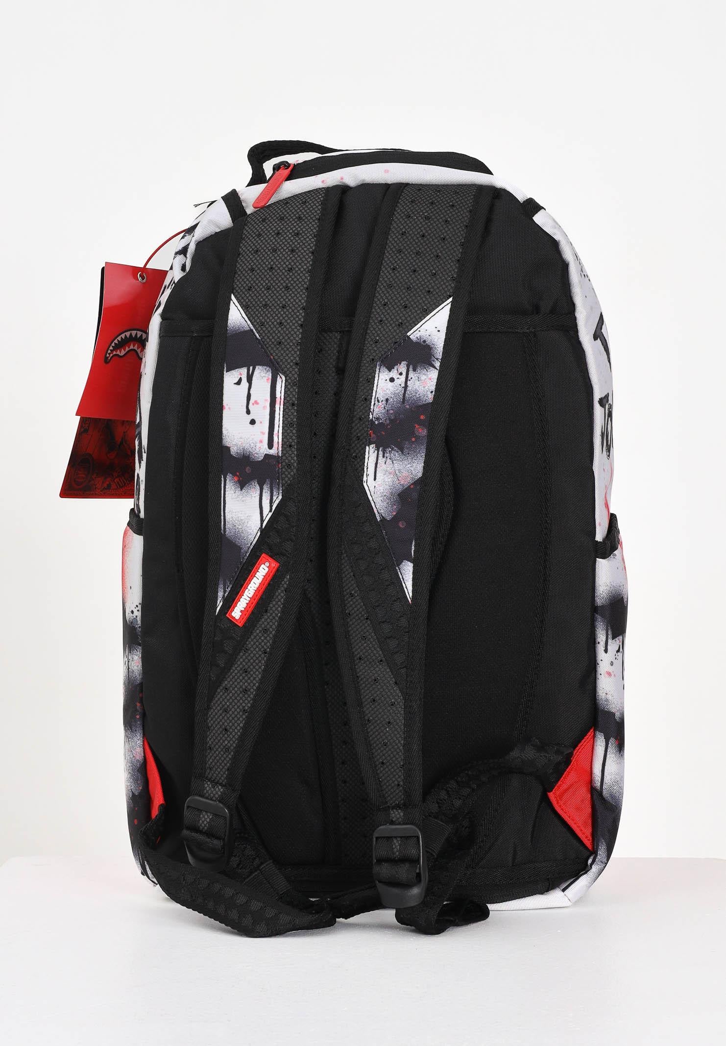 SPRAYGROUND Zaino THE JOKER MAKEUP SHARK MOUTH DLXR bianco per uomo e donna 910B7120NSZ SPRAYGROUND