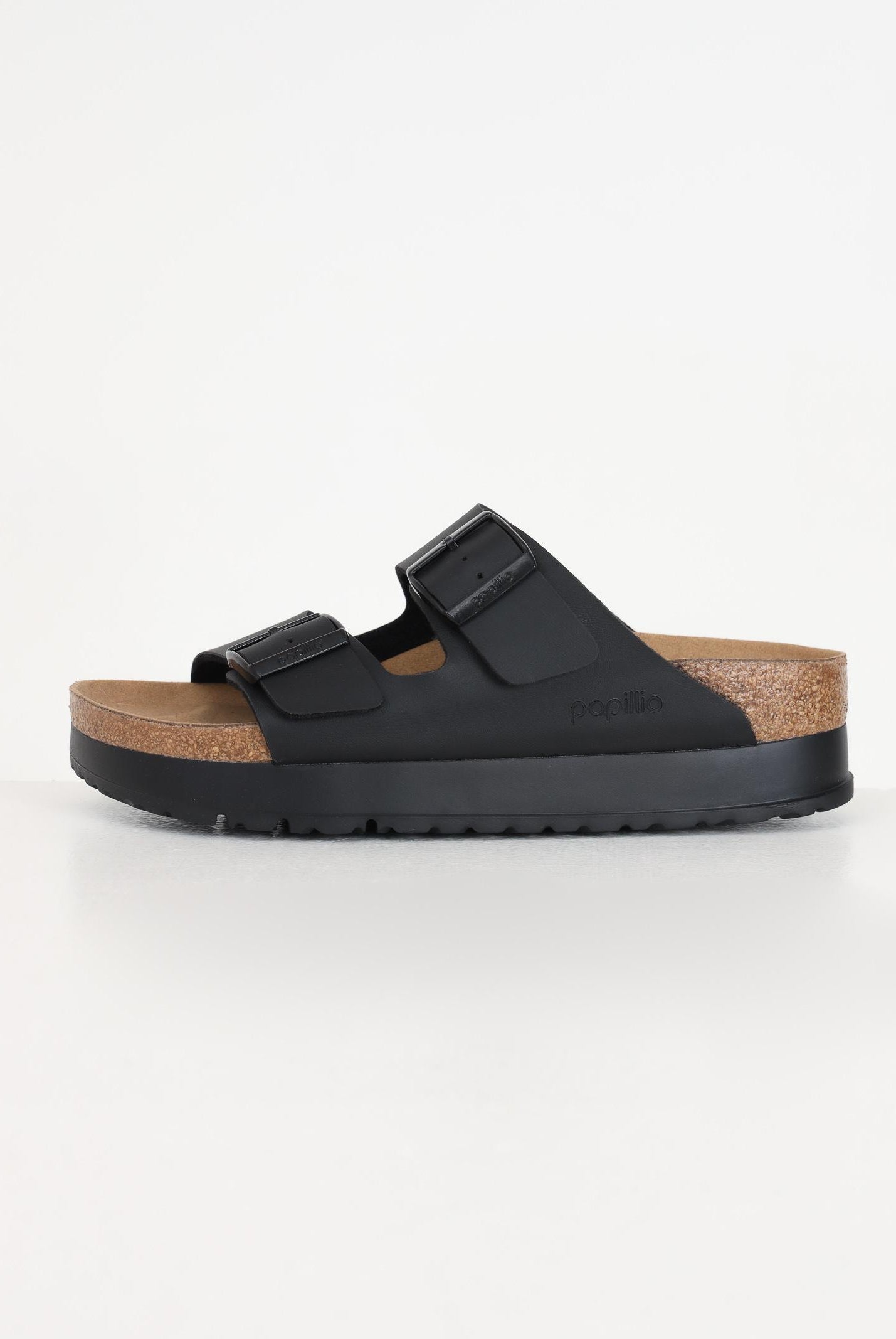 BIRKENSTOCK Ciabatte Arizona PAP Flex Platform nere da donna 1027395 . BIRKENSTOCK