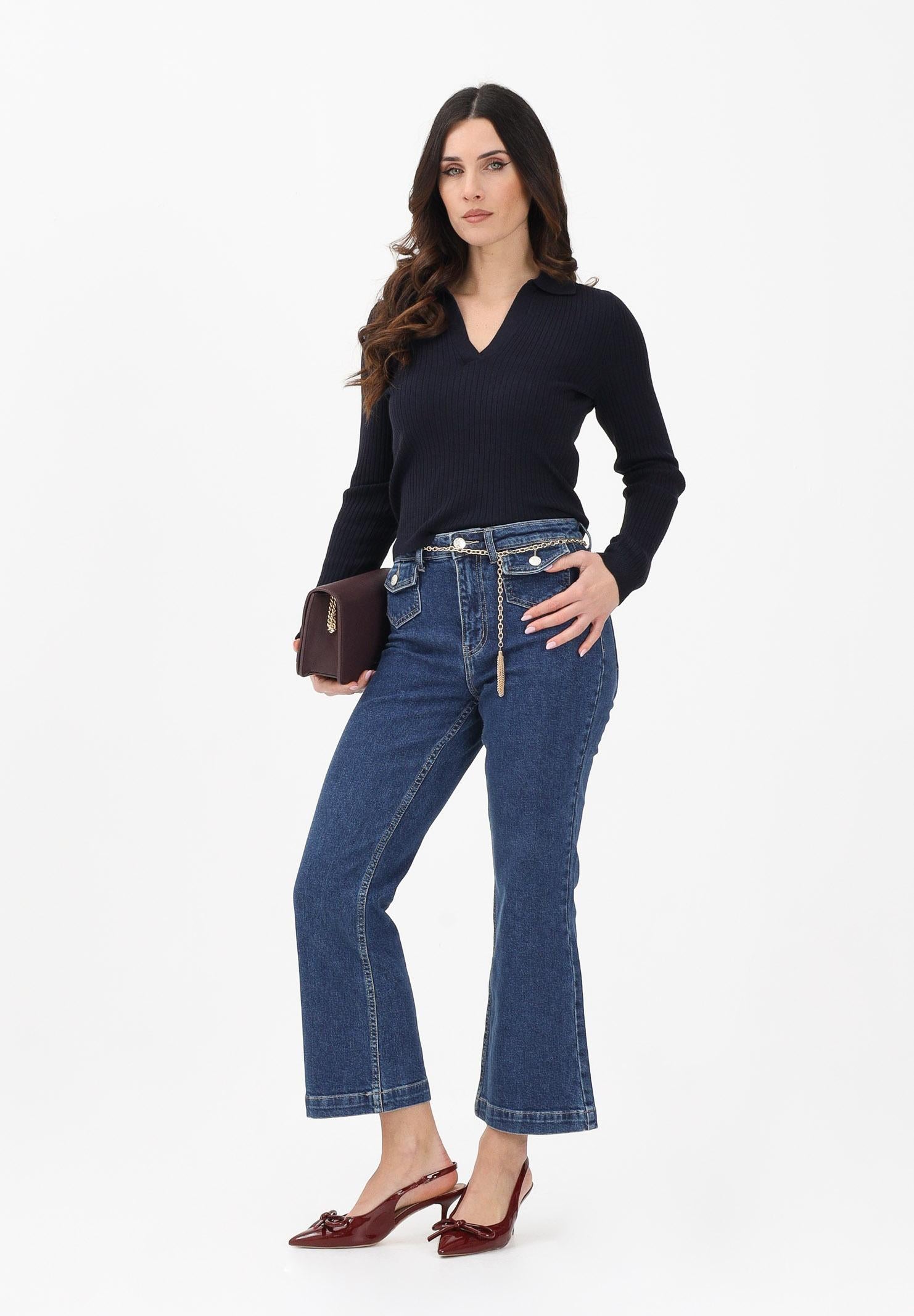 ONLY Jeans in denim blu medio da donna con catenina 15363586 MEBL ONLY